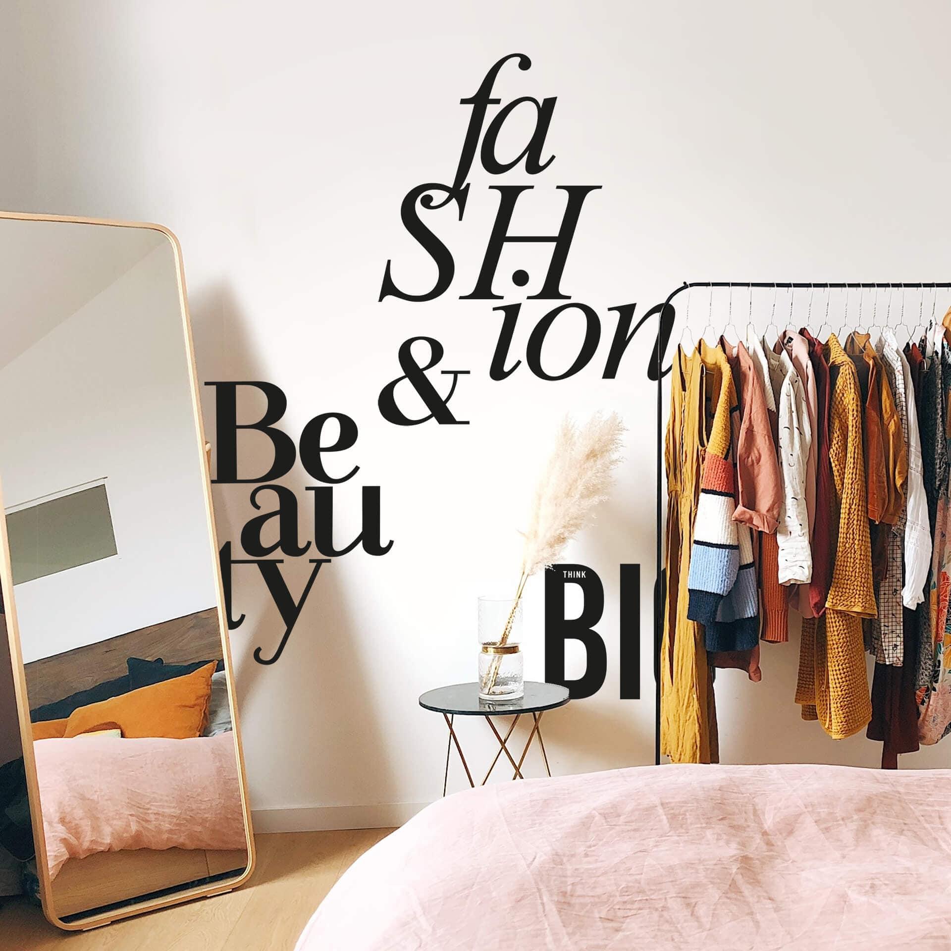 Wallsticker - Slogan - Typografi