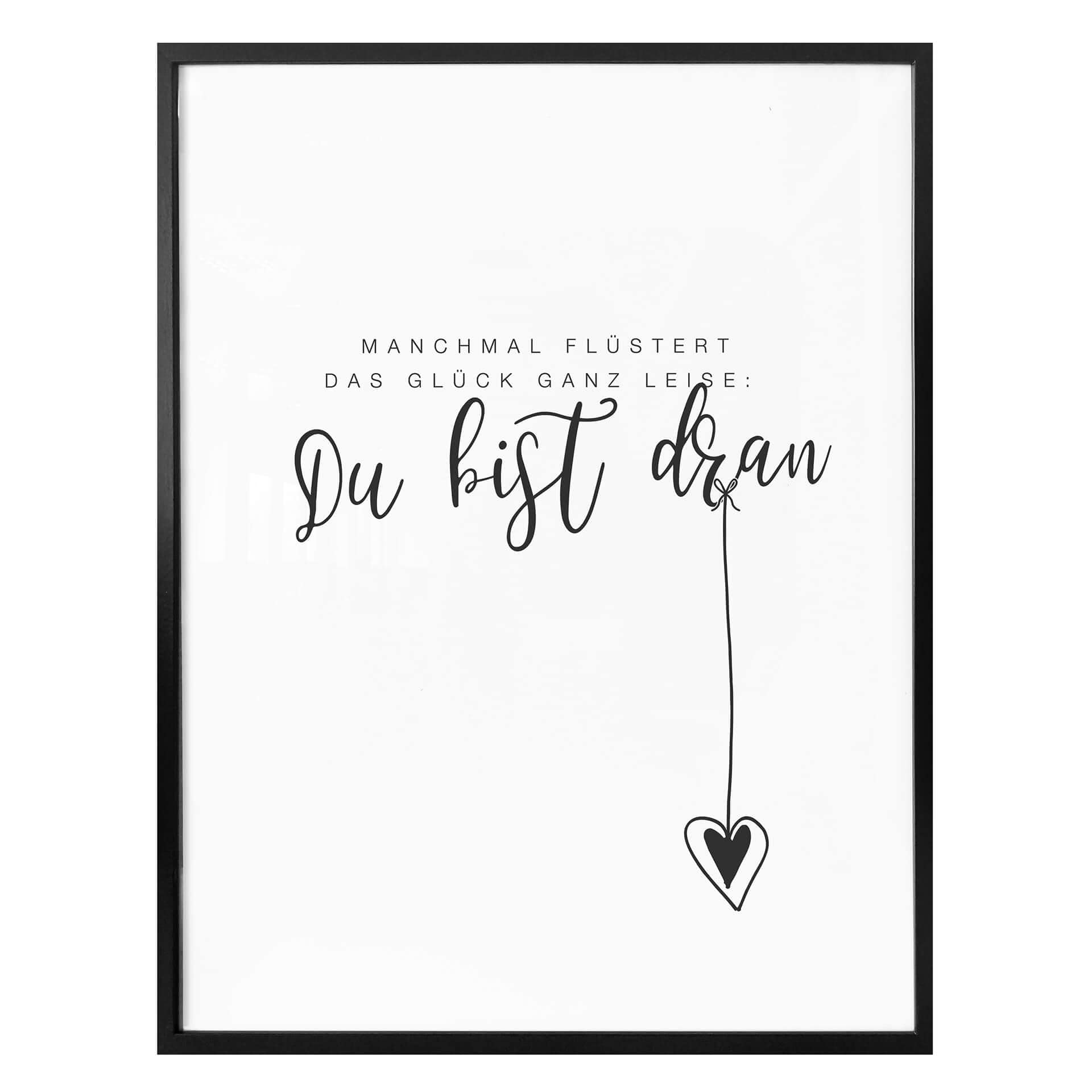 Poster Manchmal flüstert das Glück ganz leise