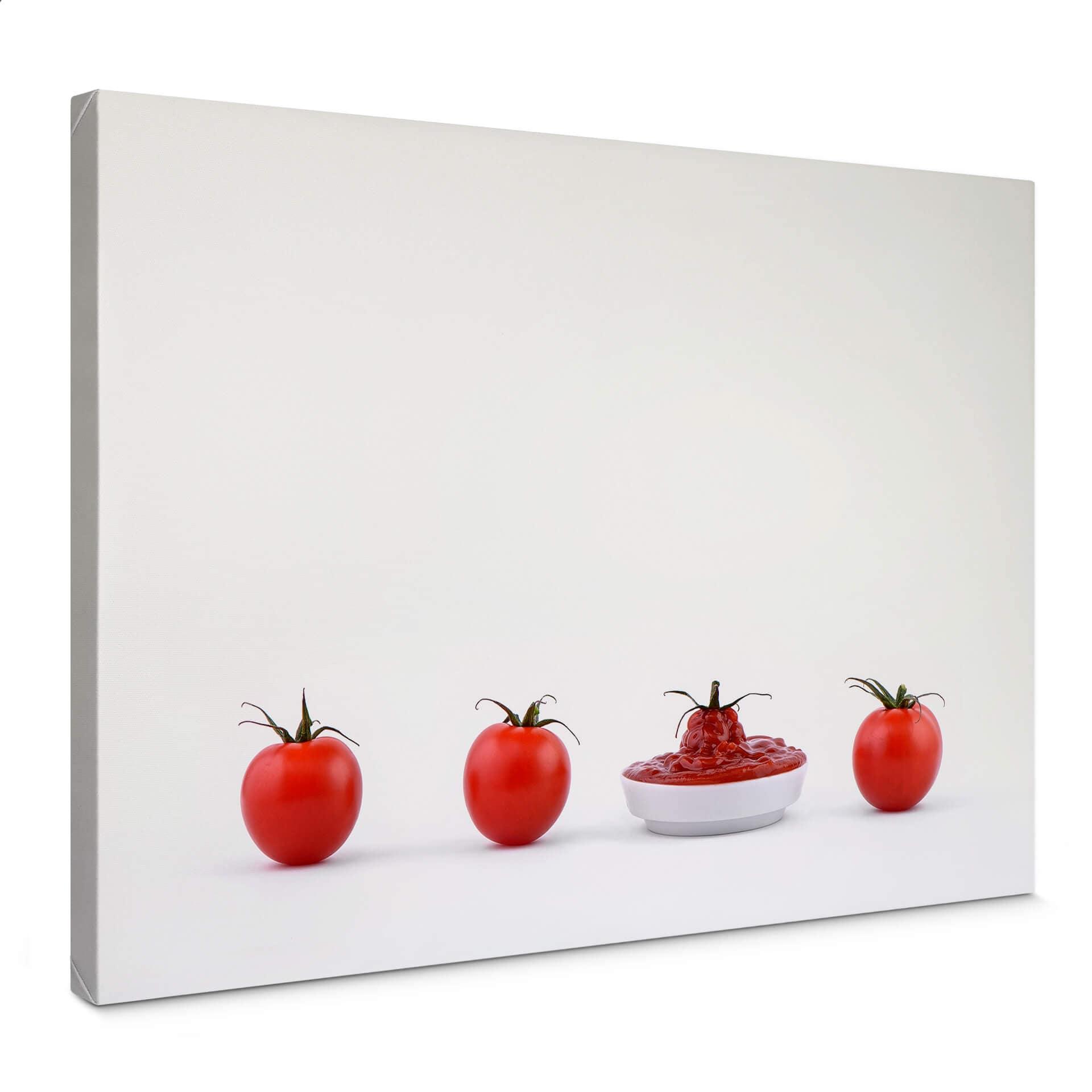 Canvasbillede - Csontos - Once there were four tomatoes