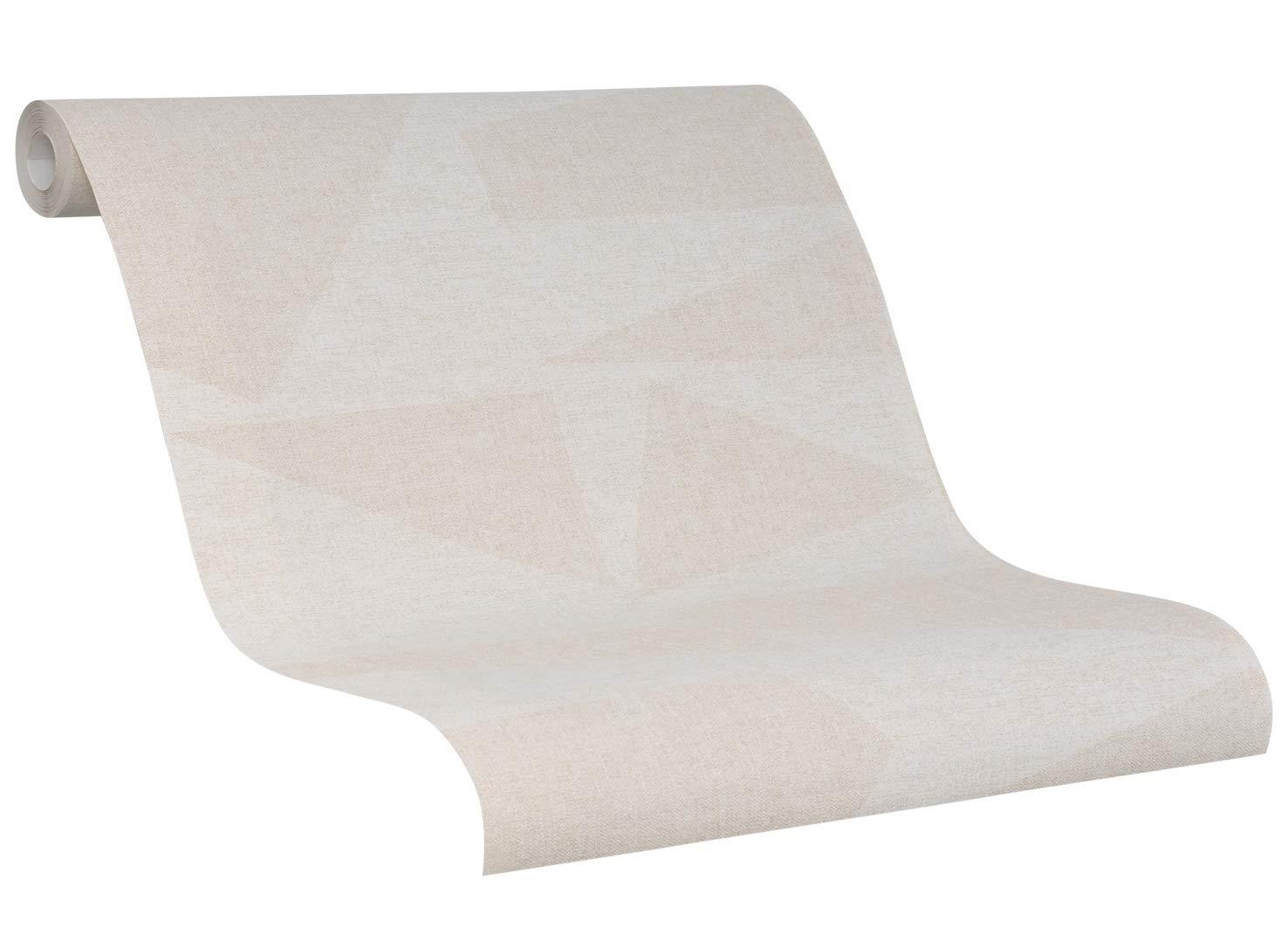 Vliestapete Uni Modern in Beige