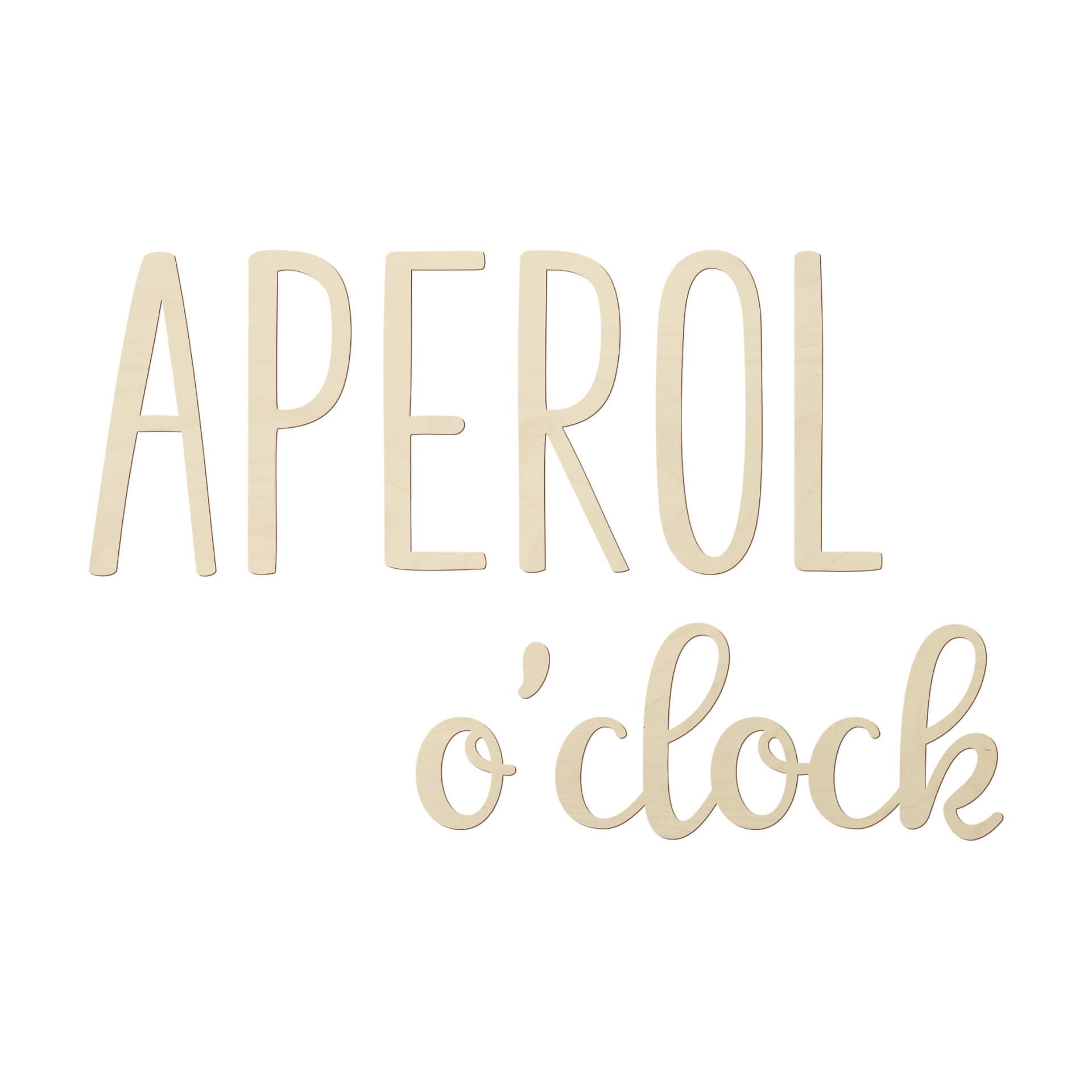 Decoro in legno Aperol o'clock