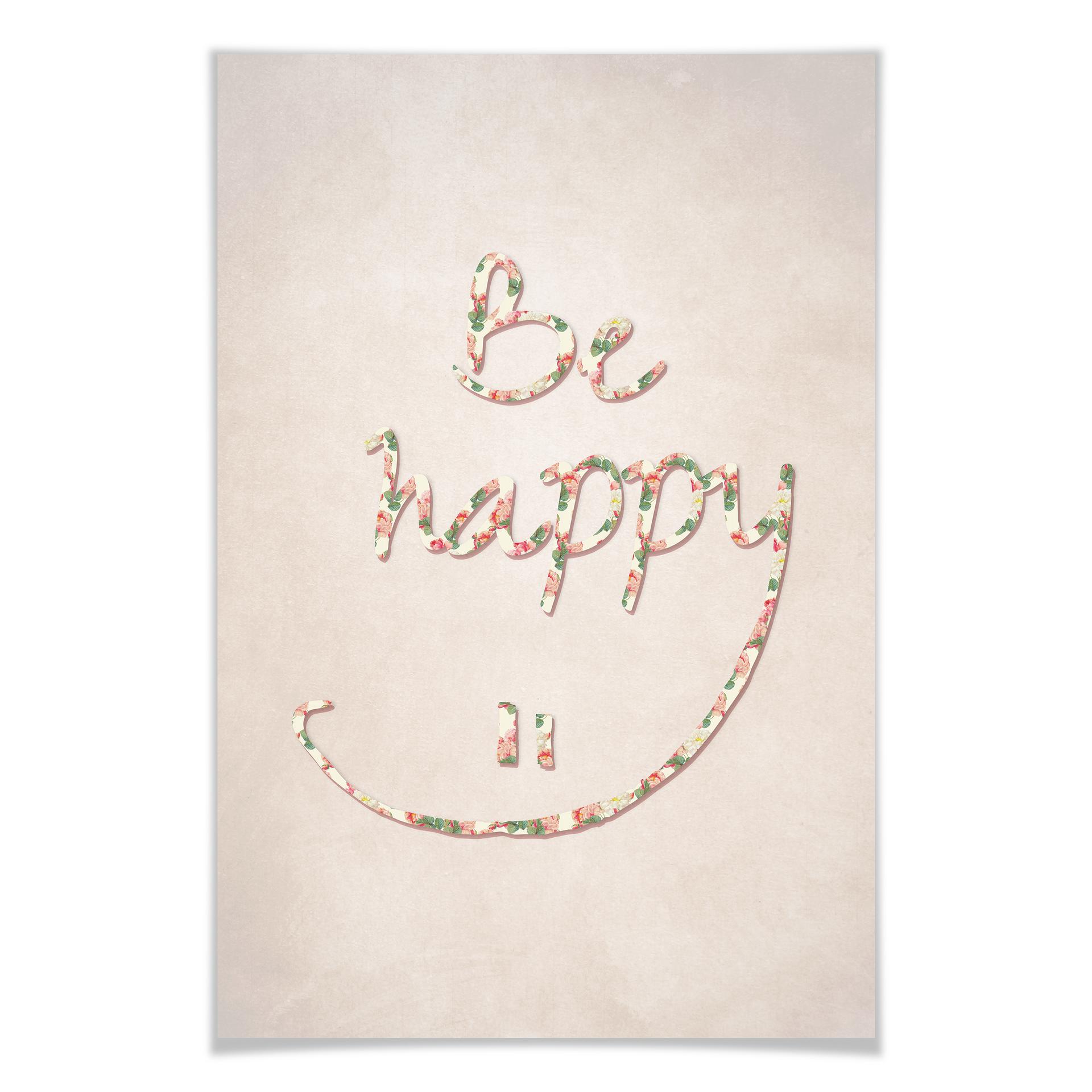 Poster - Be happy