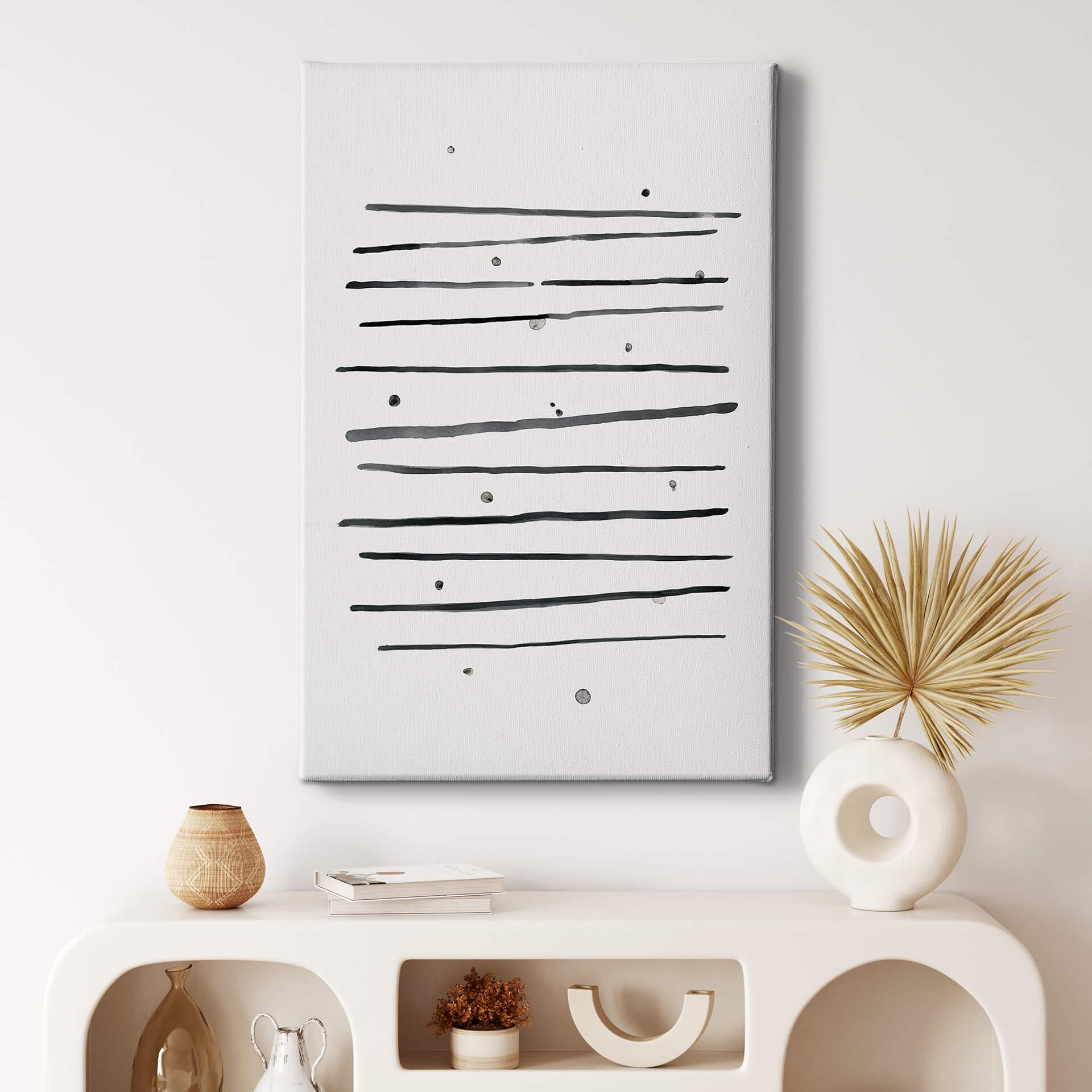 Lienzo Nouveauprints - Lunares y rayas