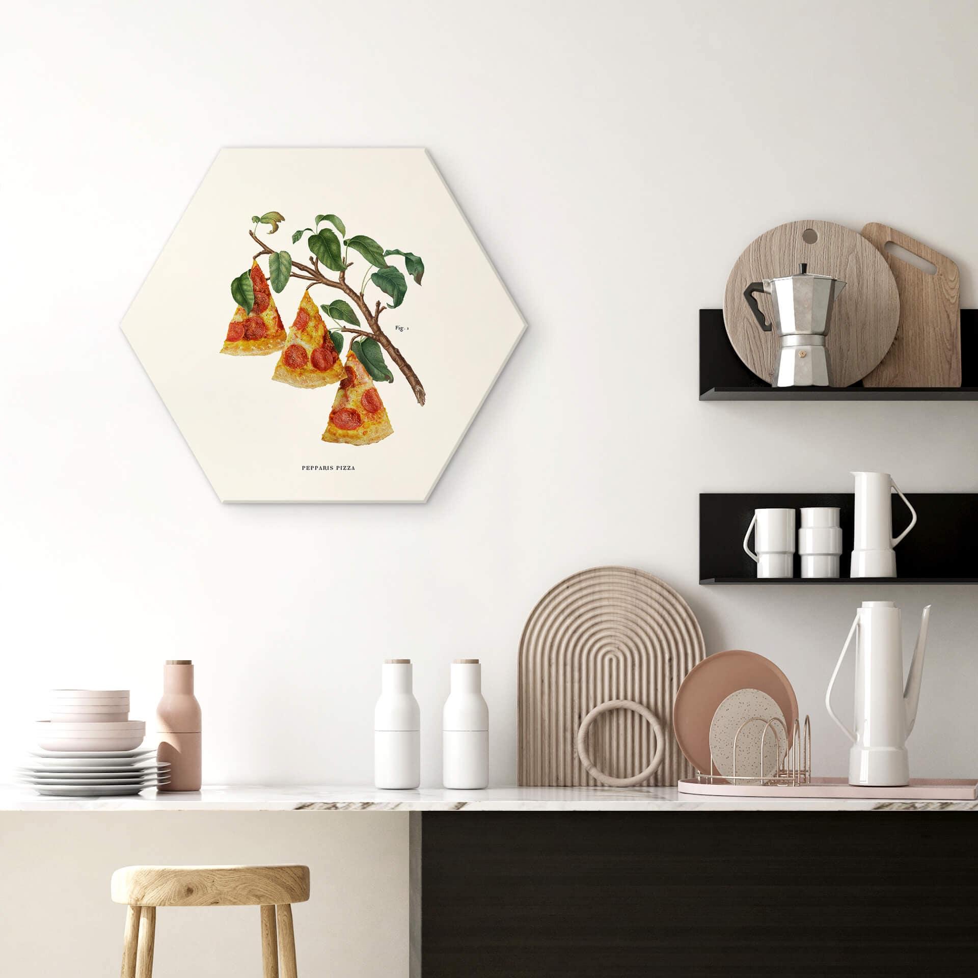 Hexagon Dibond Loose - Pizza Plant