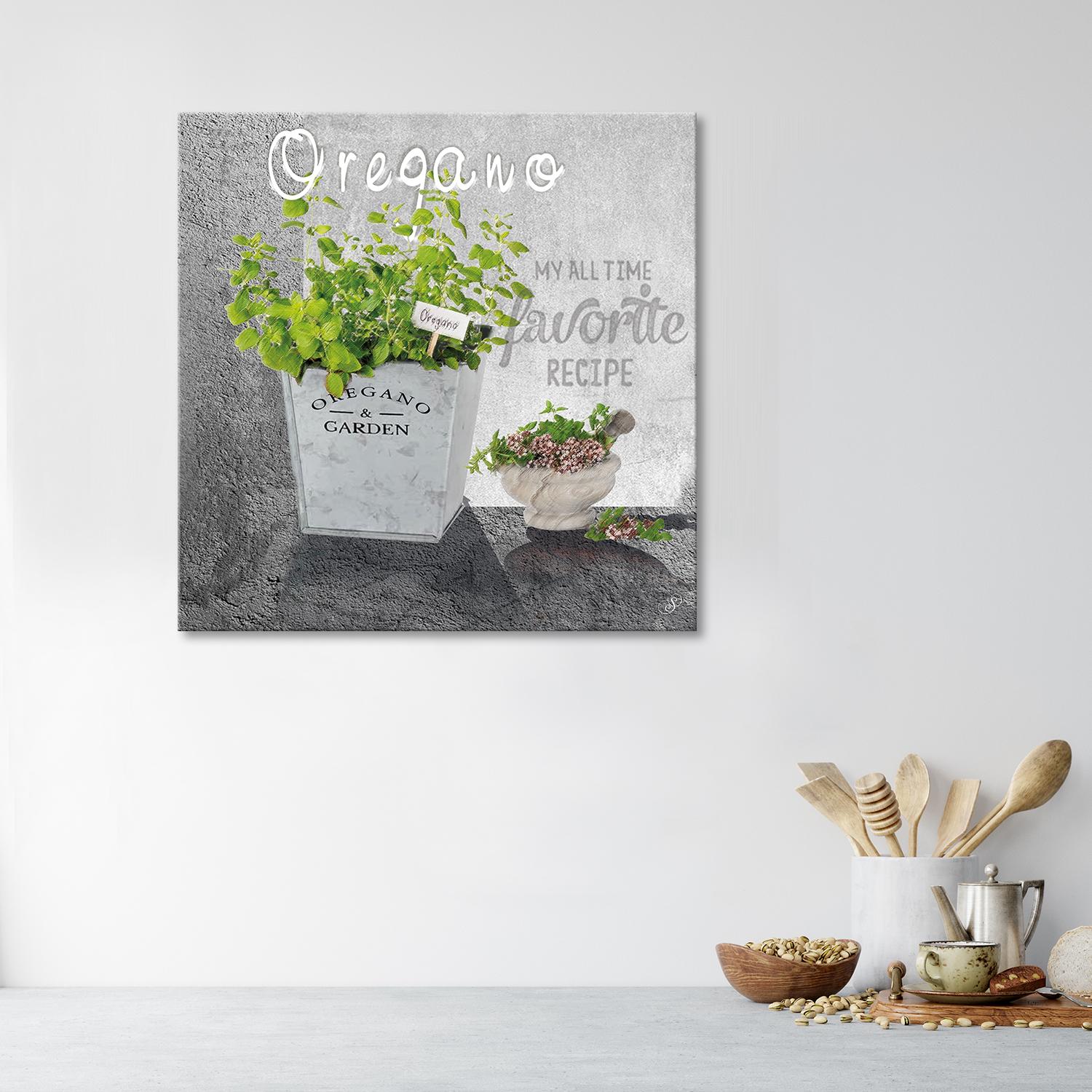 Canvasbillede, oregano køkkenurter