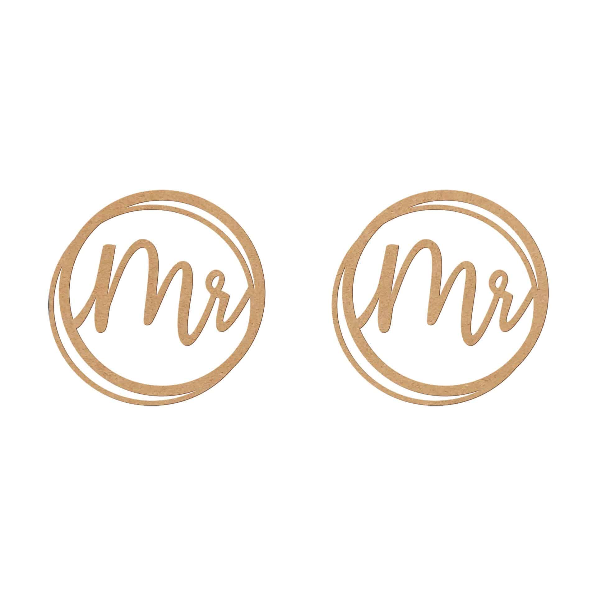 Lettering boda Sr. y Sr. - MDF naturaleza