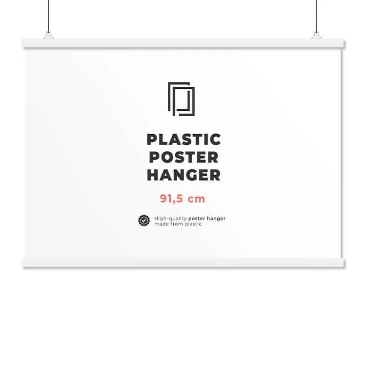 Plakatramme - hvid - 91,5 cm