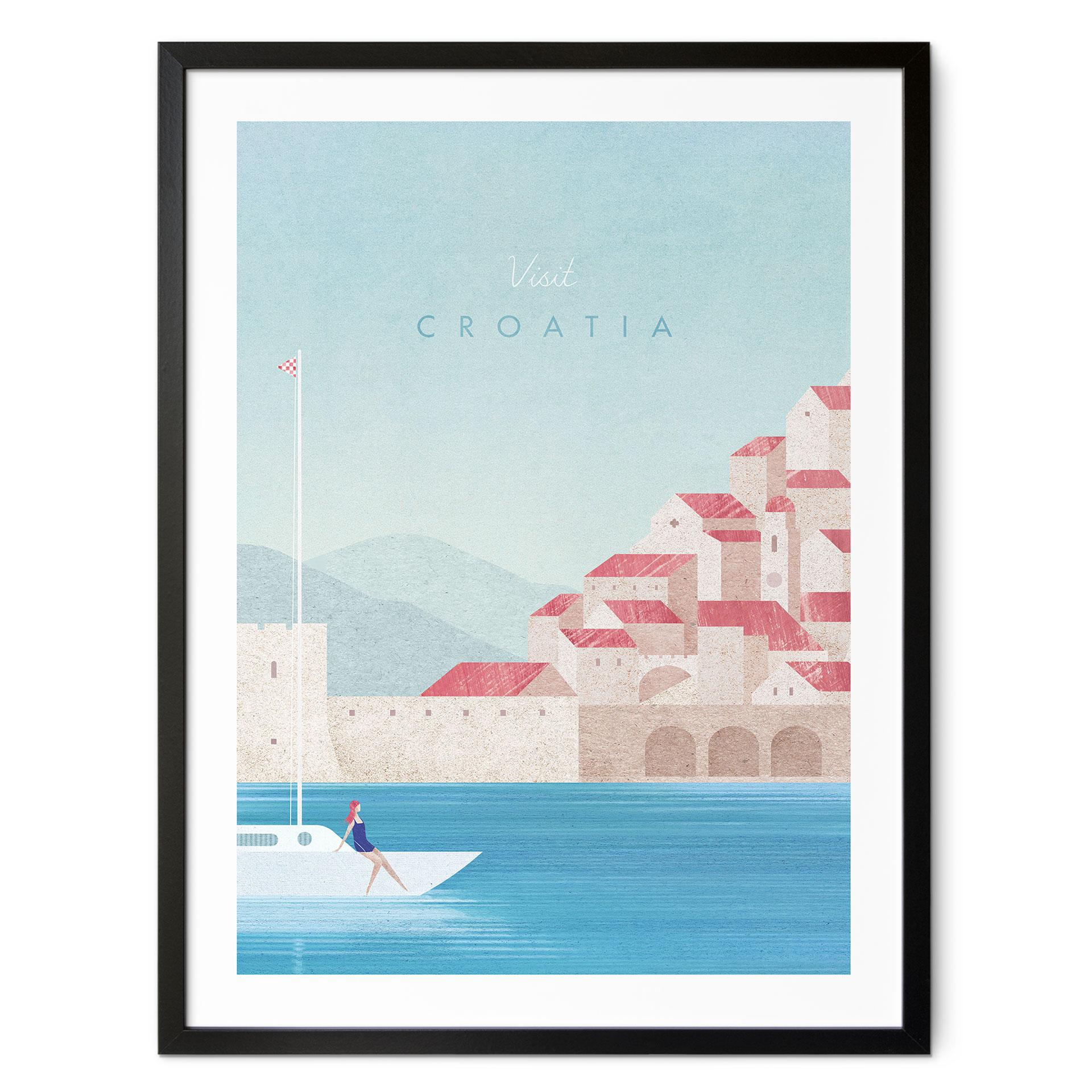 Plakat Ferie i Kroatien - Rivers