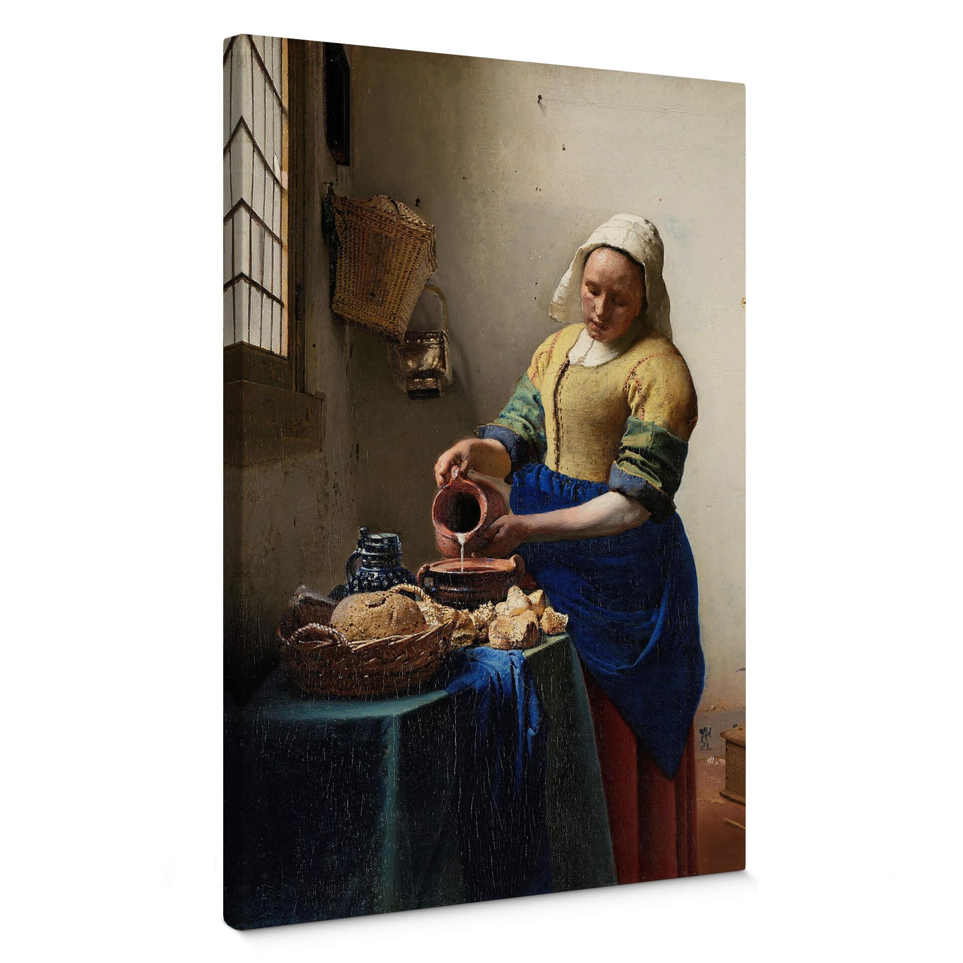 Tableau sur toile Vermeer - La laitière