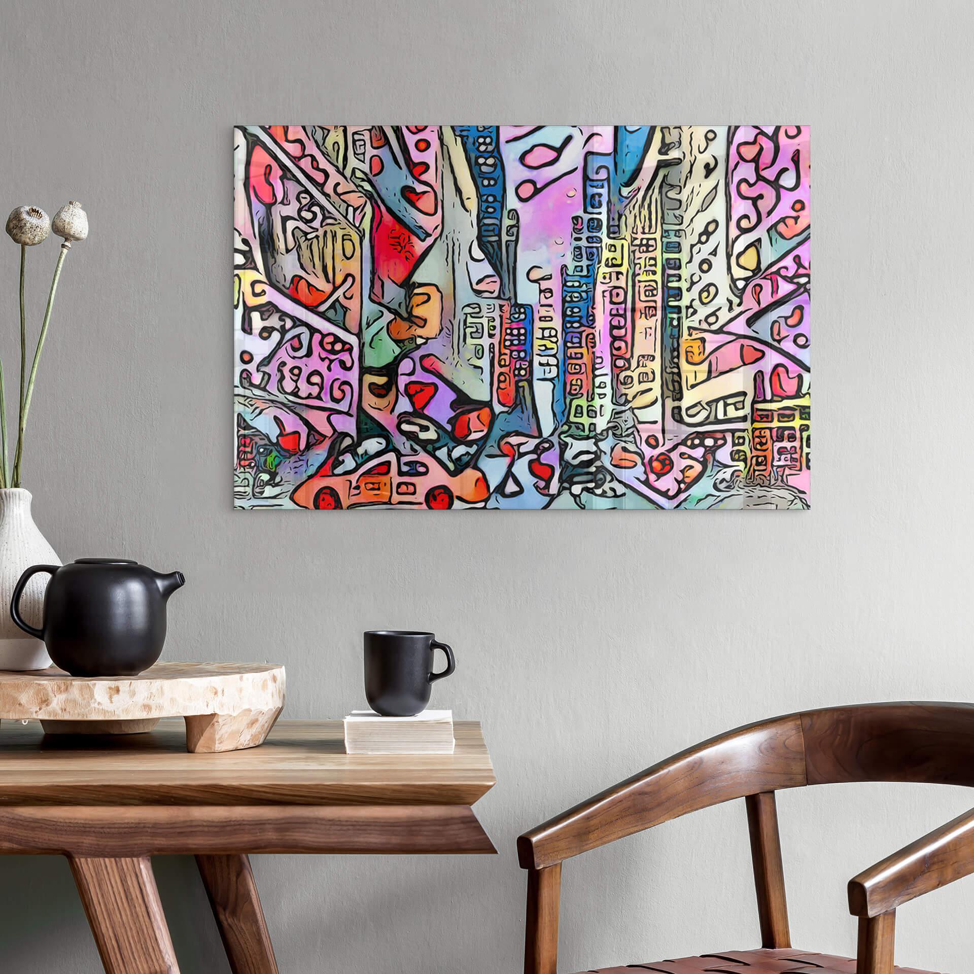 Acrylglasbild Zamart - New York - Rizzi-Stil