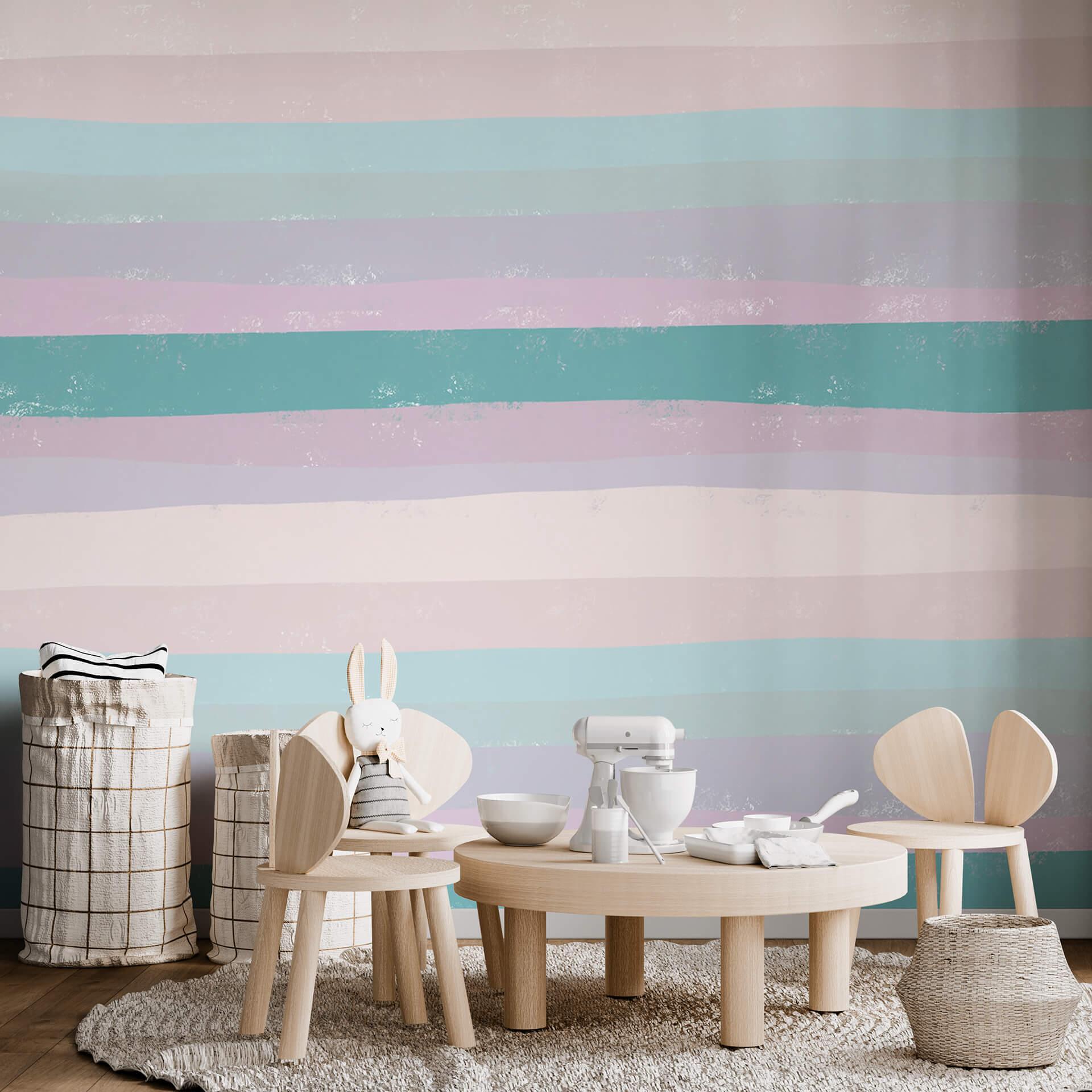 Fototapet Uplusmestudio - Coloured Stripes