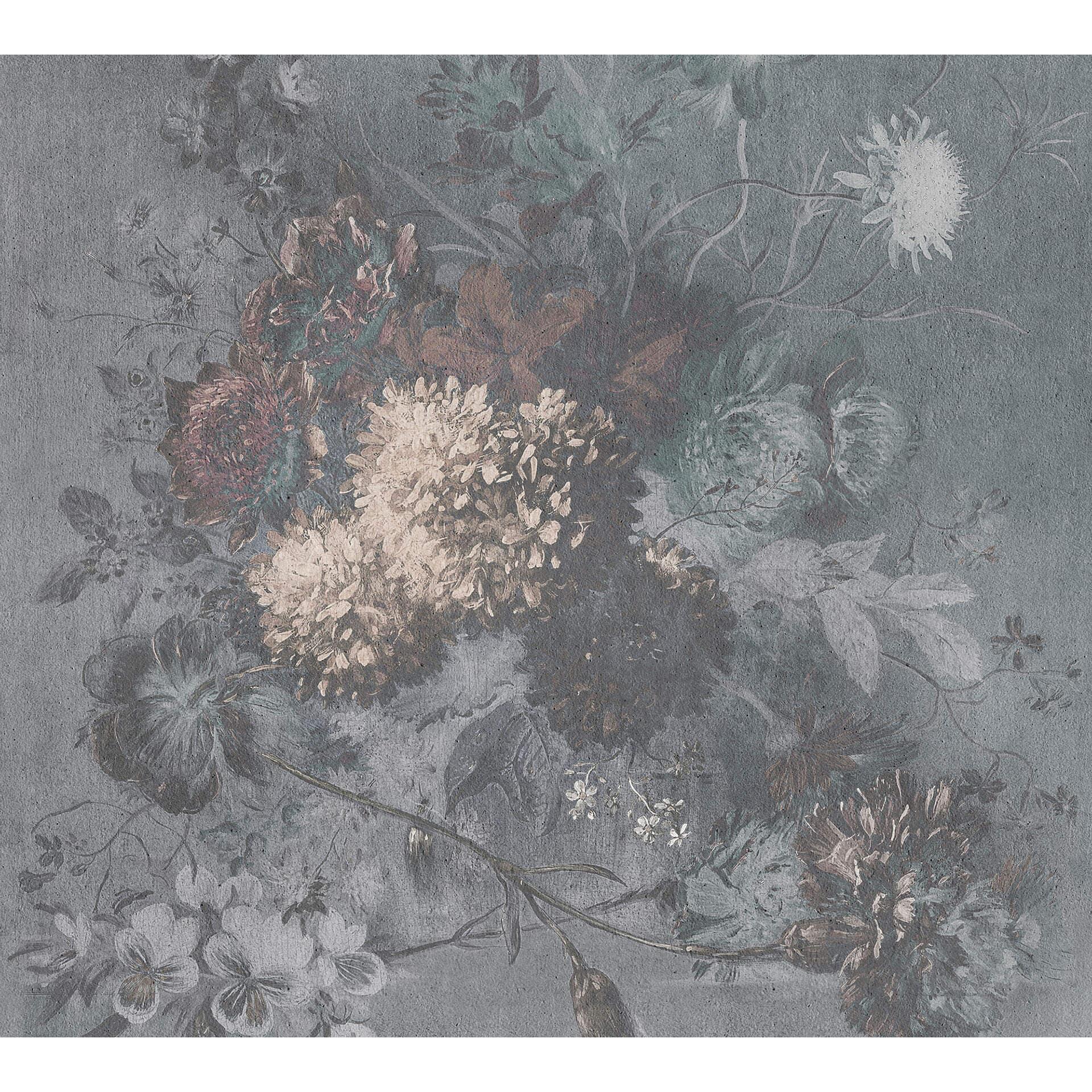 Livingwalls Fotobehang Walls by Patel bouquet gris 1