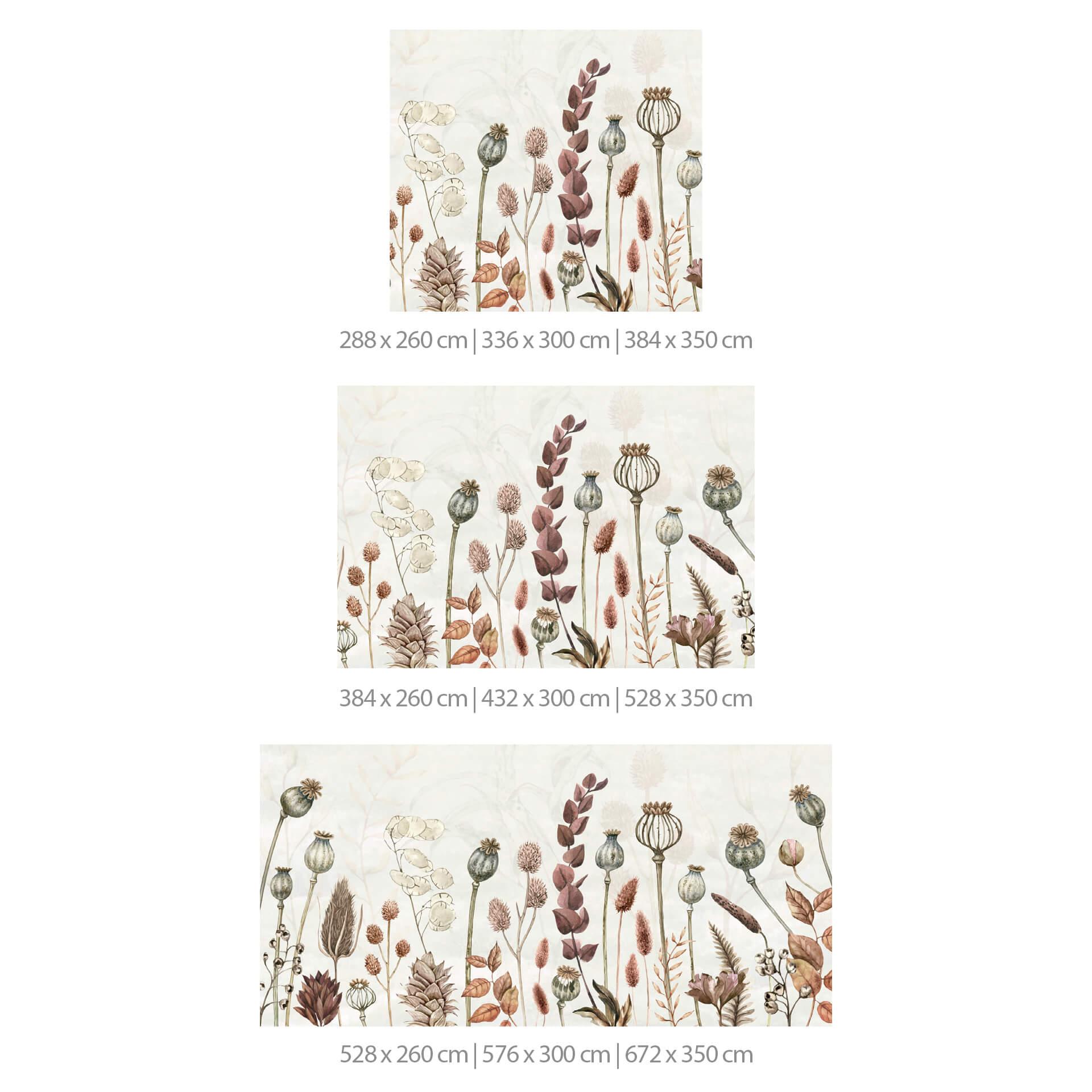Fotobehang Sir Edward - Dried White Flowers