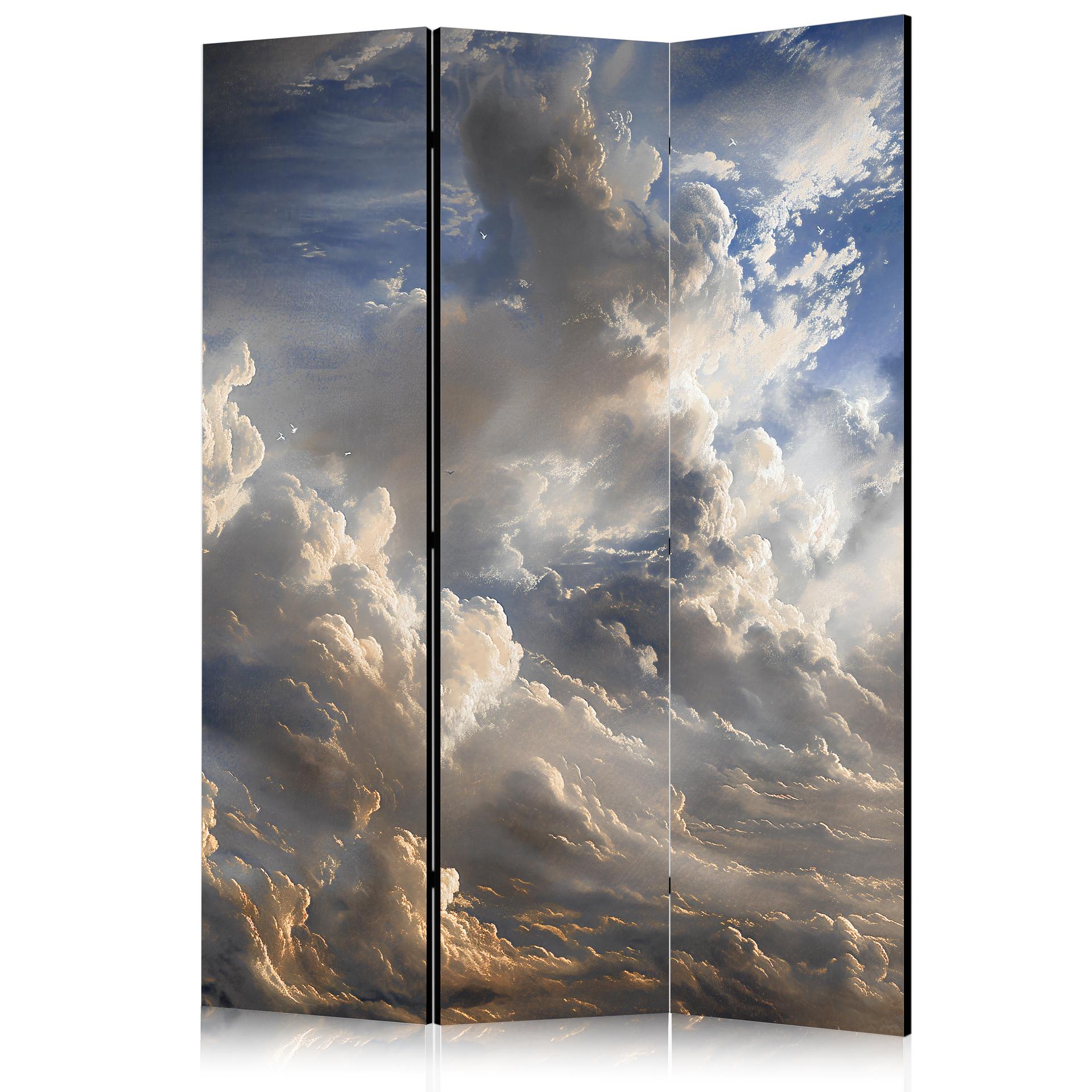 Paravent, Raumteiler freistehend, Trennwand - Golden Reflections on Clouds Foretelling Dusk