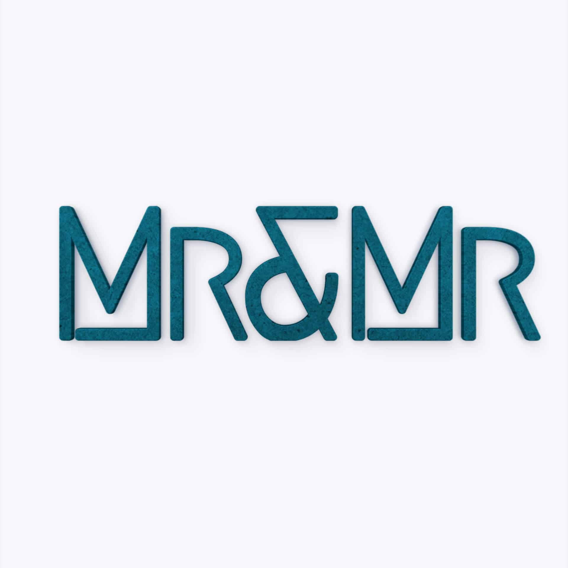 Lettere in legno MDF Mrs&Mrs Moderno