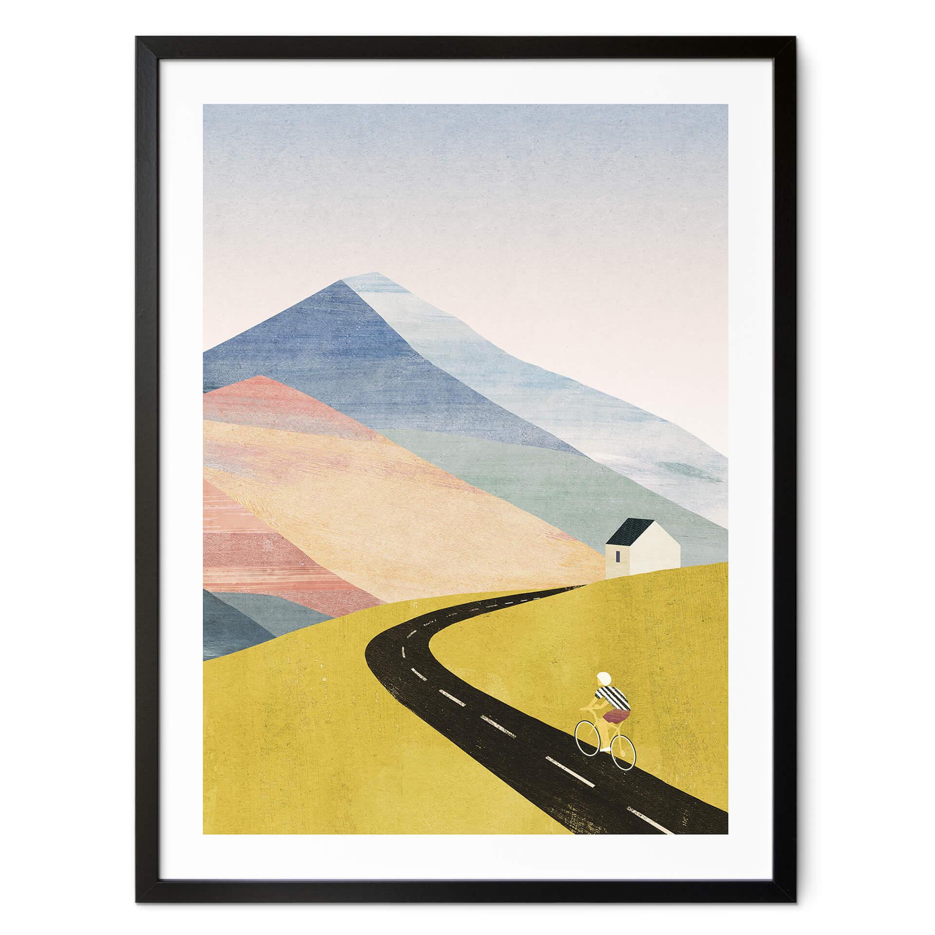 Plakat Cyklister i bjergene - Rivers