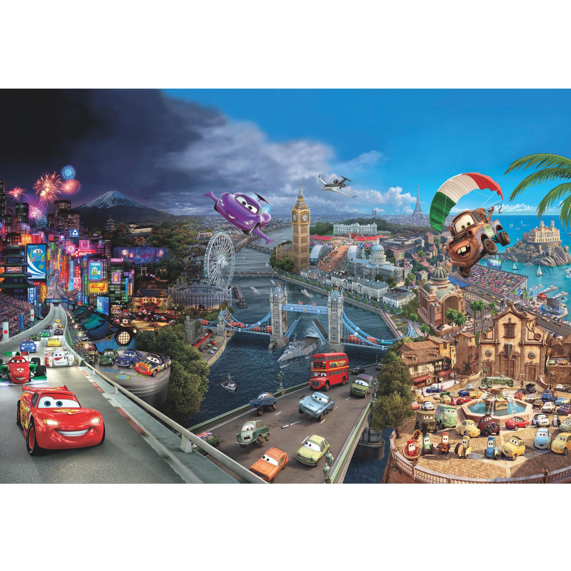 Fotobehang Papierbehang Disney Cars World