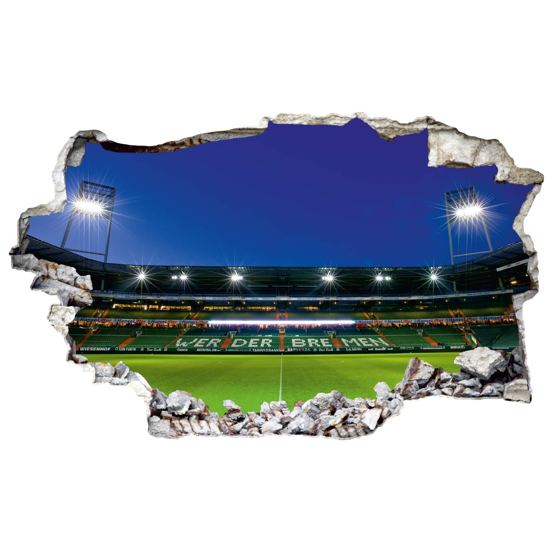3D Wandtattoo SVW Weserstadion Tribüne