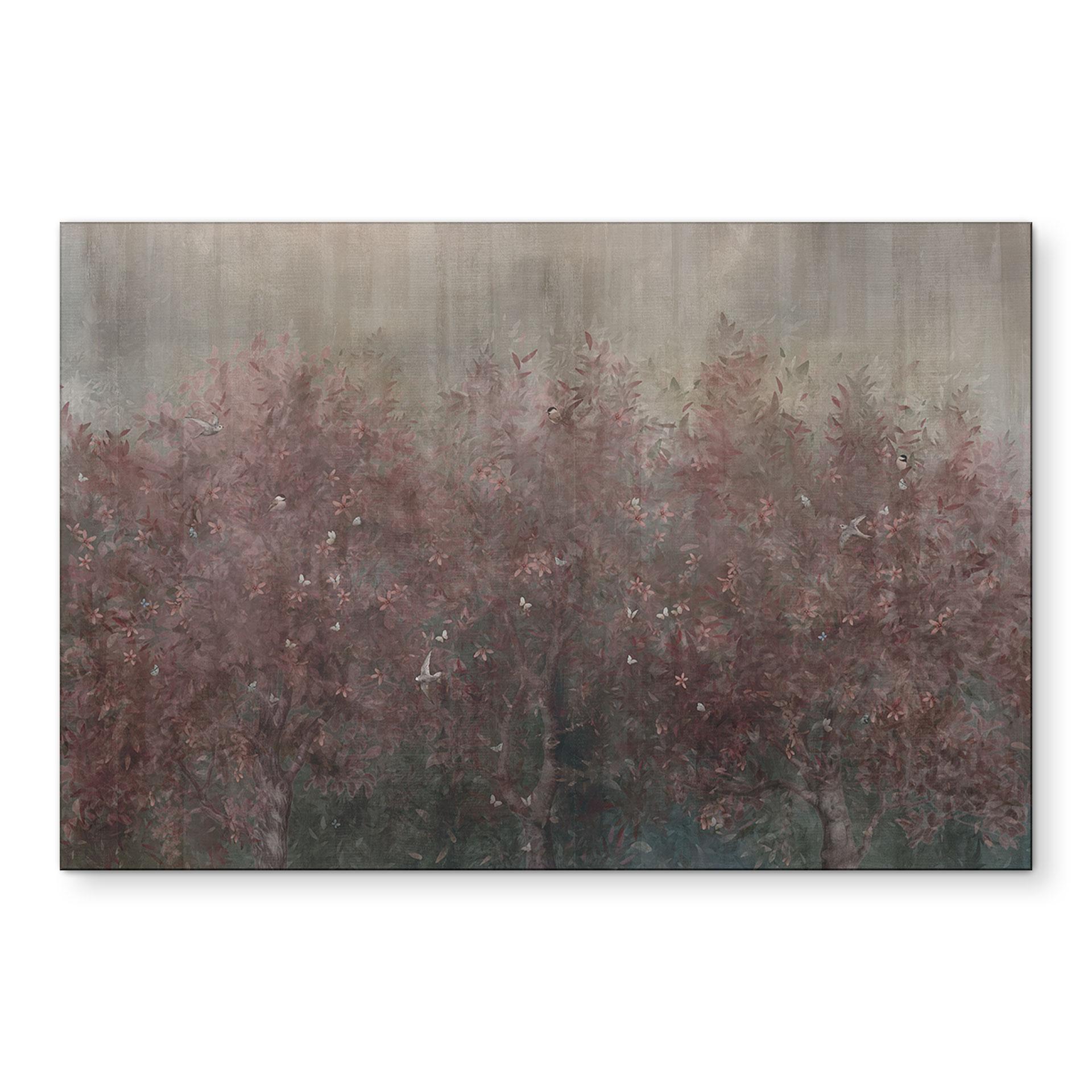 Wandbild Wald in warmen Herbsttönen - Ms Tiff - Alu-Dibond