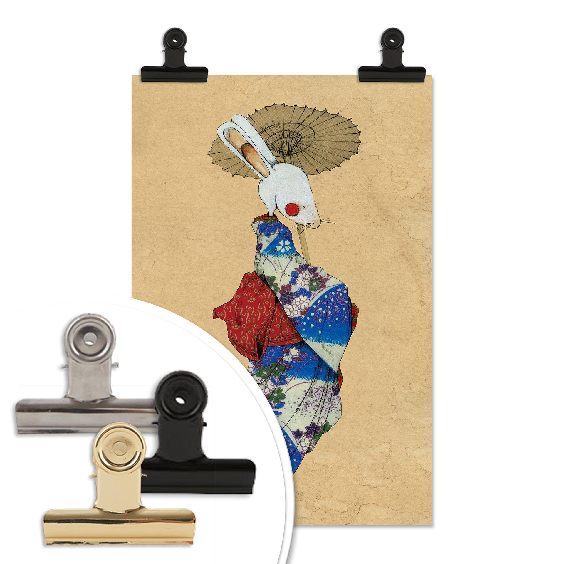 Poster Loske - Geisha konijn 01