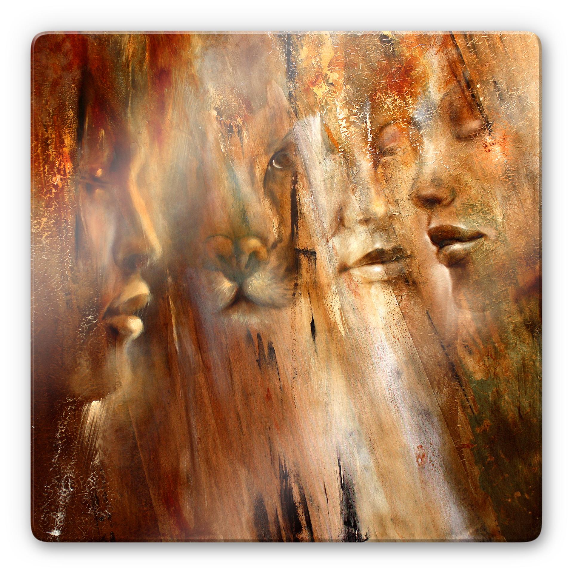 Glasschilderij Schmucker - Faces