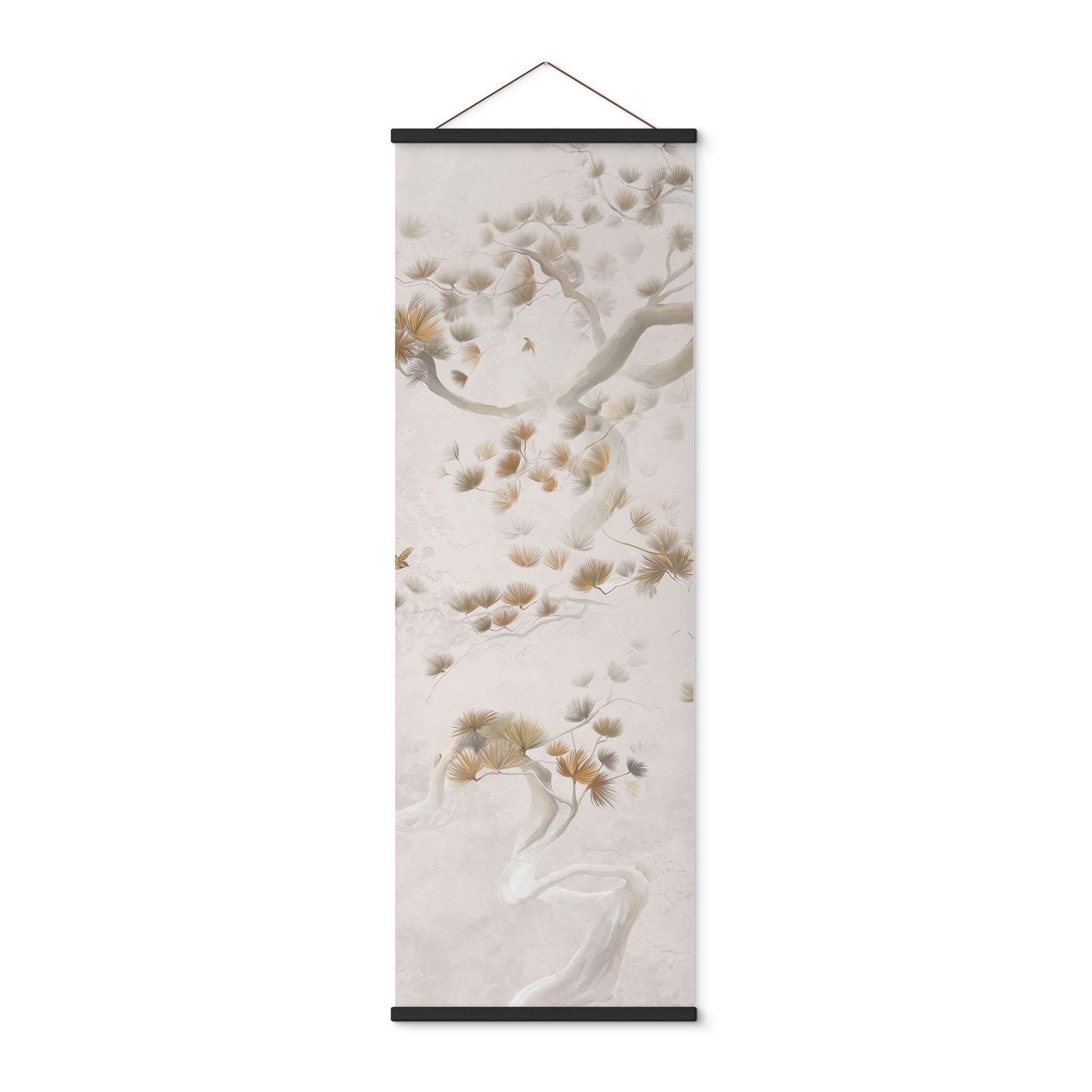Textielposter Elegante dennenboom in Aziatische stijl - Ms Tiff - Panorama