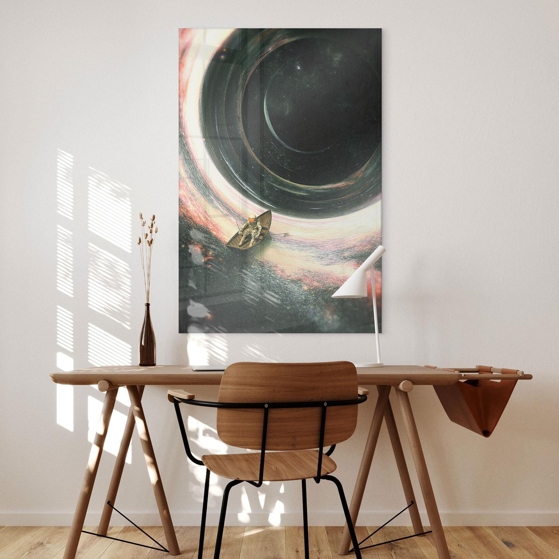 Akrylbillede Astronaut i en båd - Nicebleed