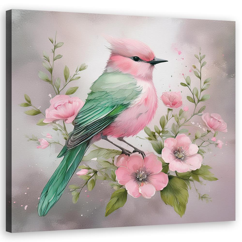 Leinwandbild Tiere Shabby Chic Vogel