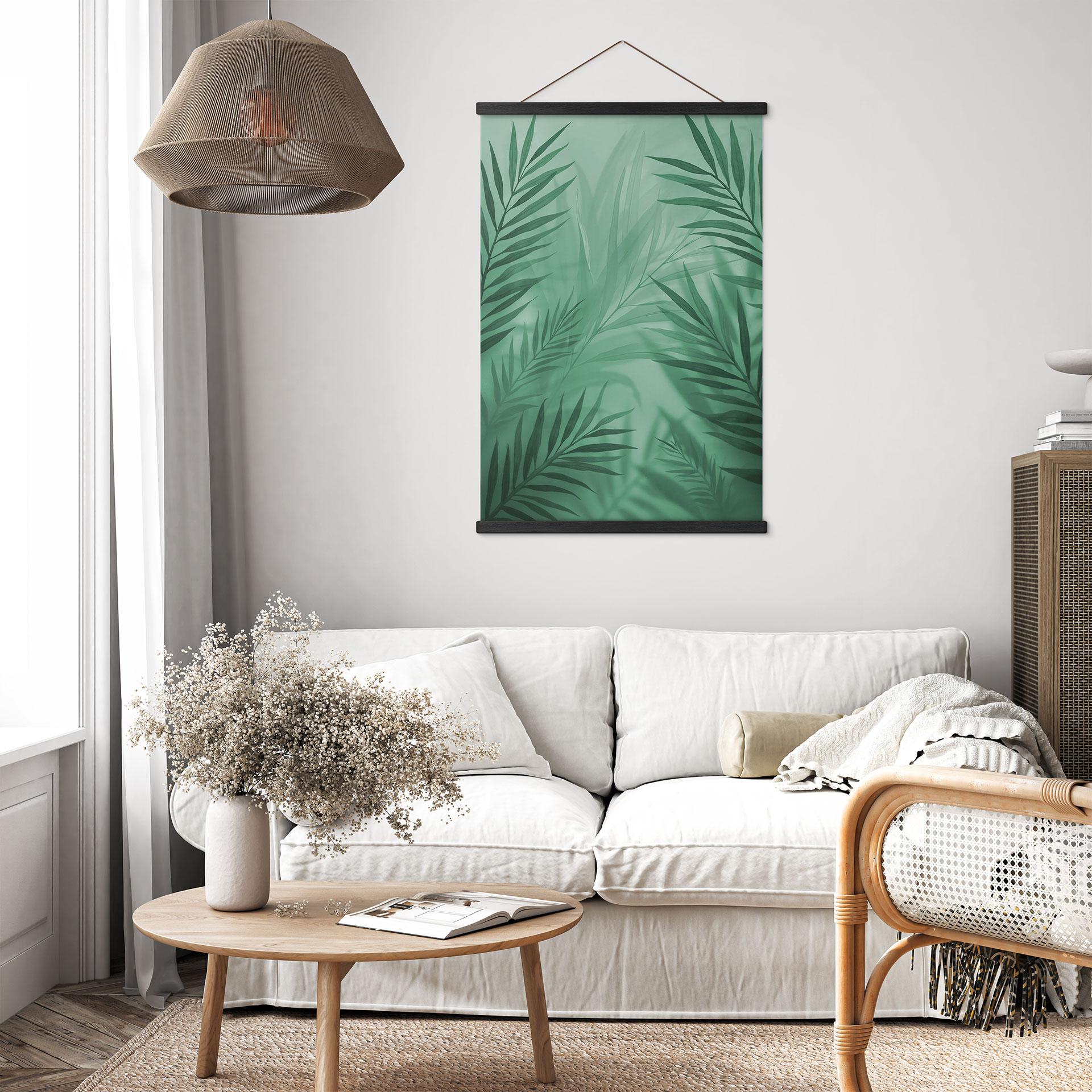 Tekstil plakat Grønne palmeblade