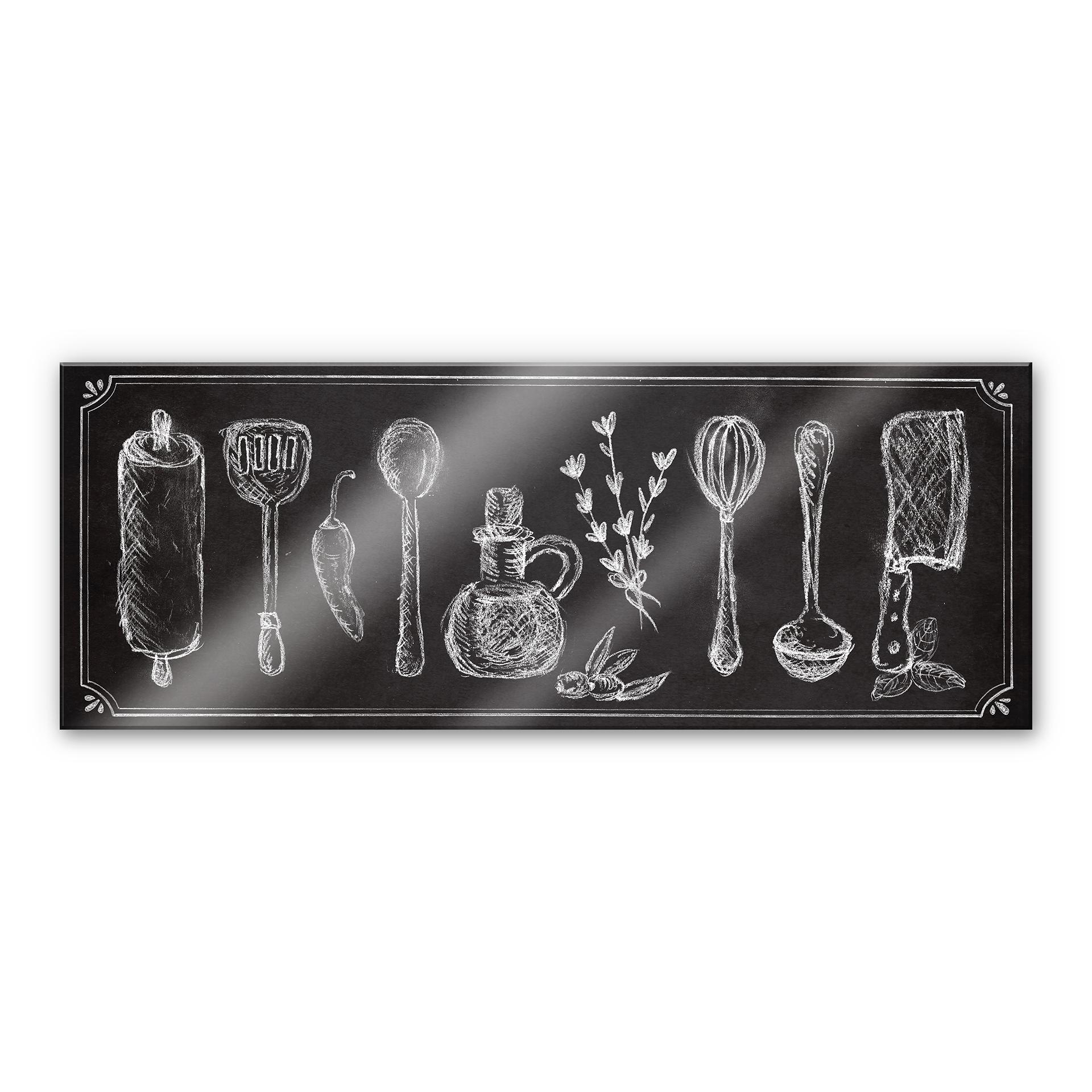 Tableau en verre acrylique - Rustic Kitchen - Panorama