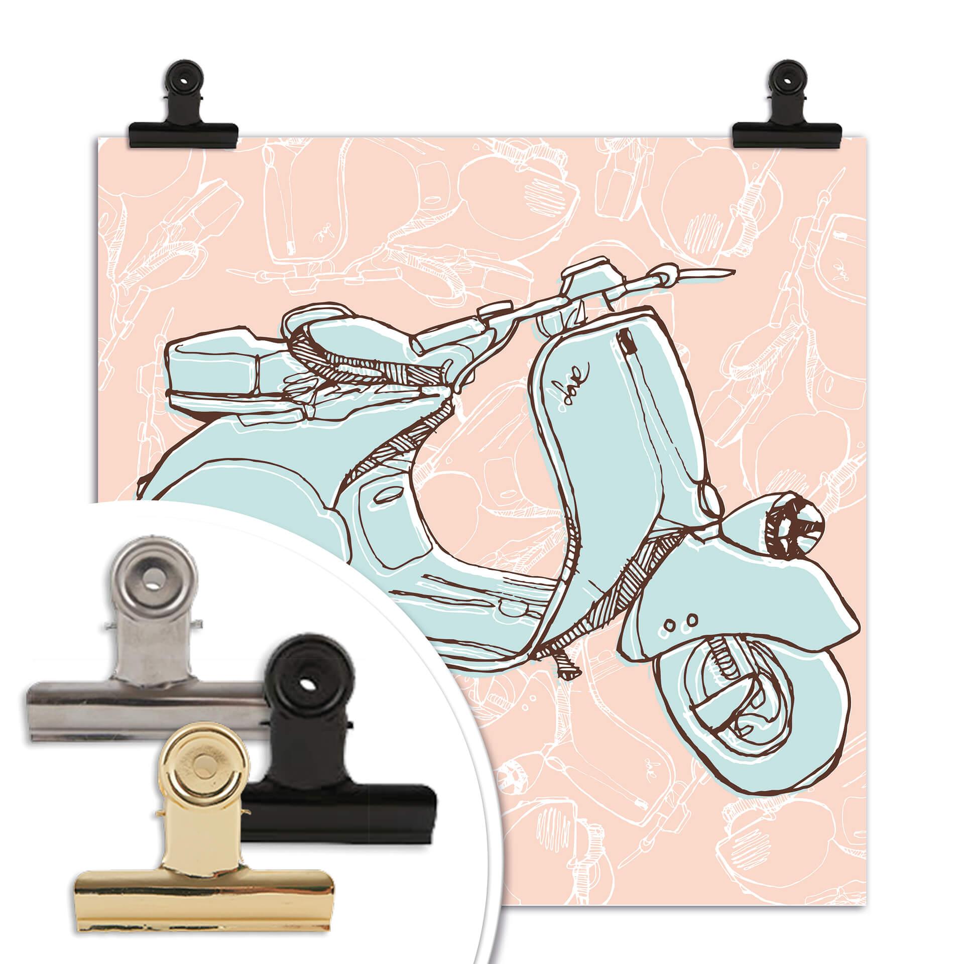 Poster - Illustrazione "Vespa"