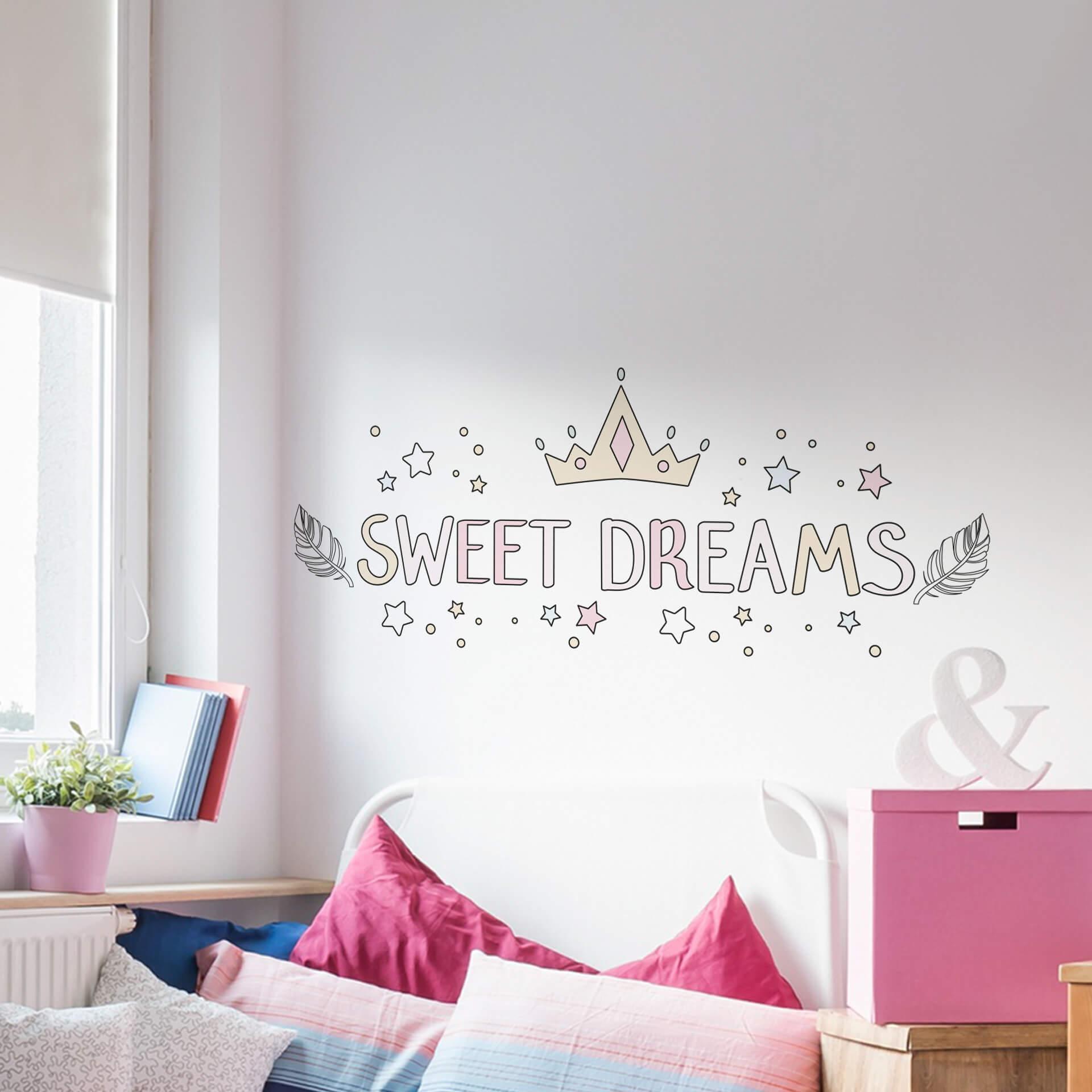 Wandtattoo Kvilis - Schriftzug Sweet Dreams