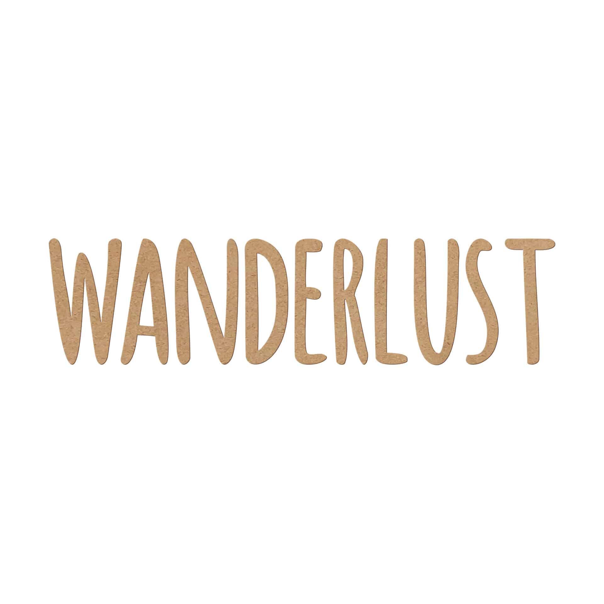 MDF Decoratie Wanderlust