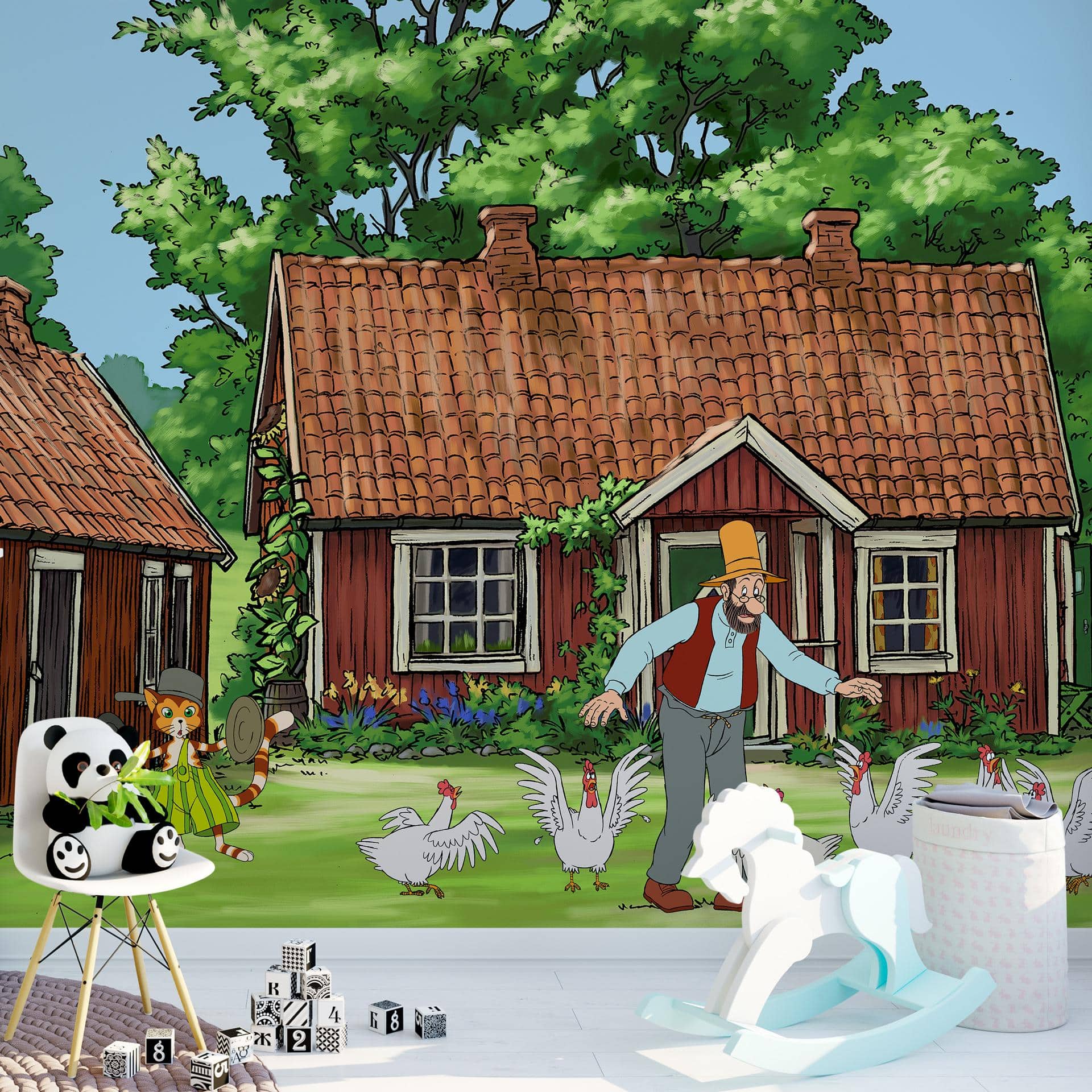 Fototapete Pettersson & Findus - Findus der Poltergeist