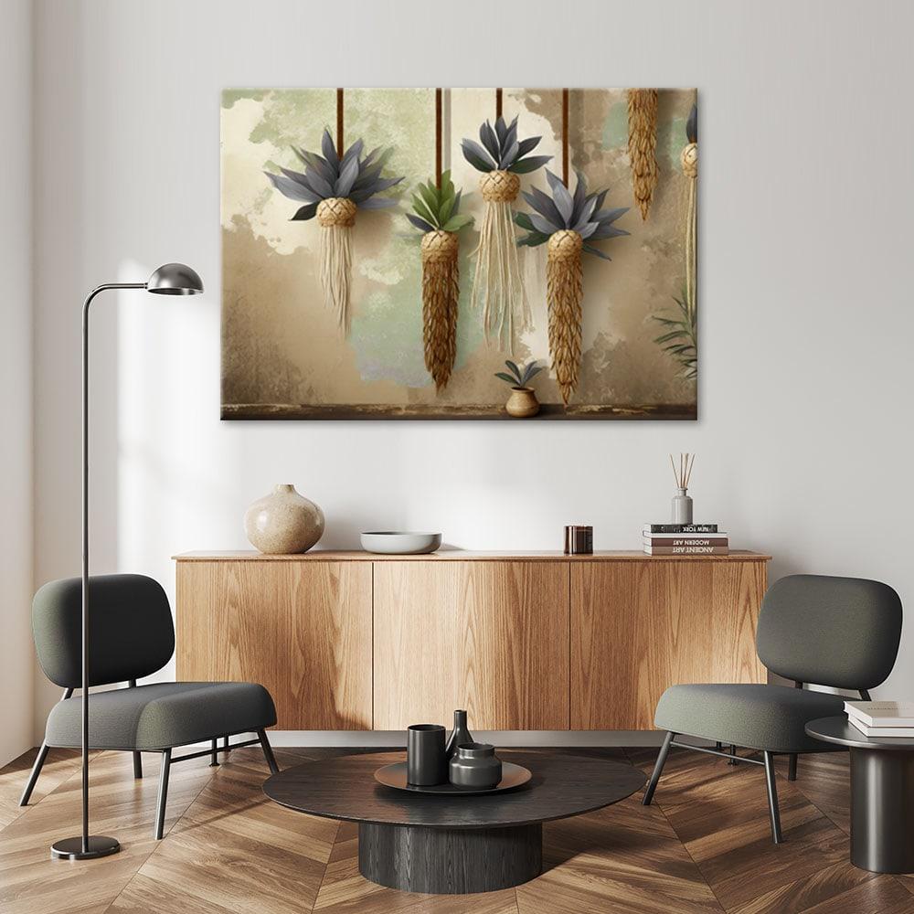 Canvasbillede, Hængende planter i boho-stil