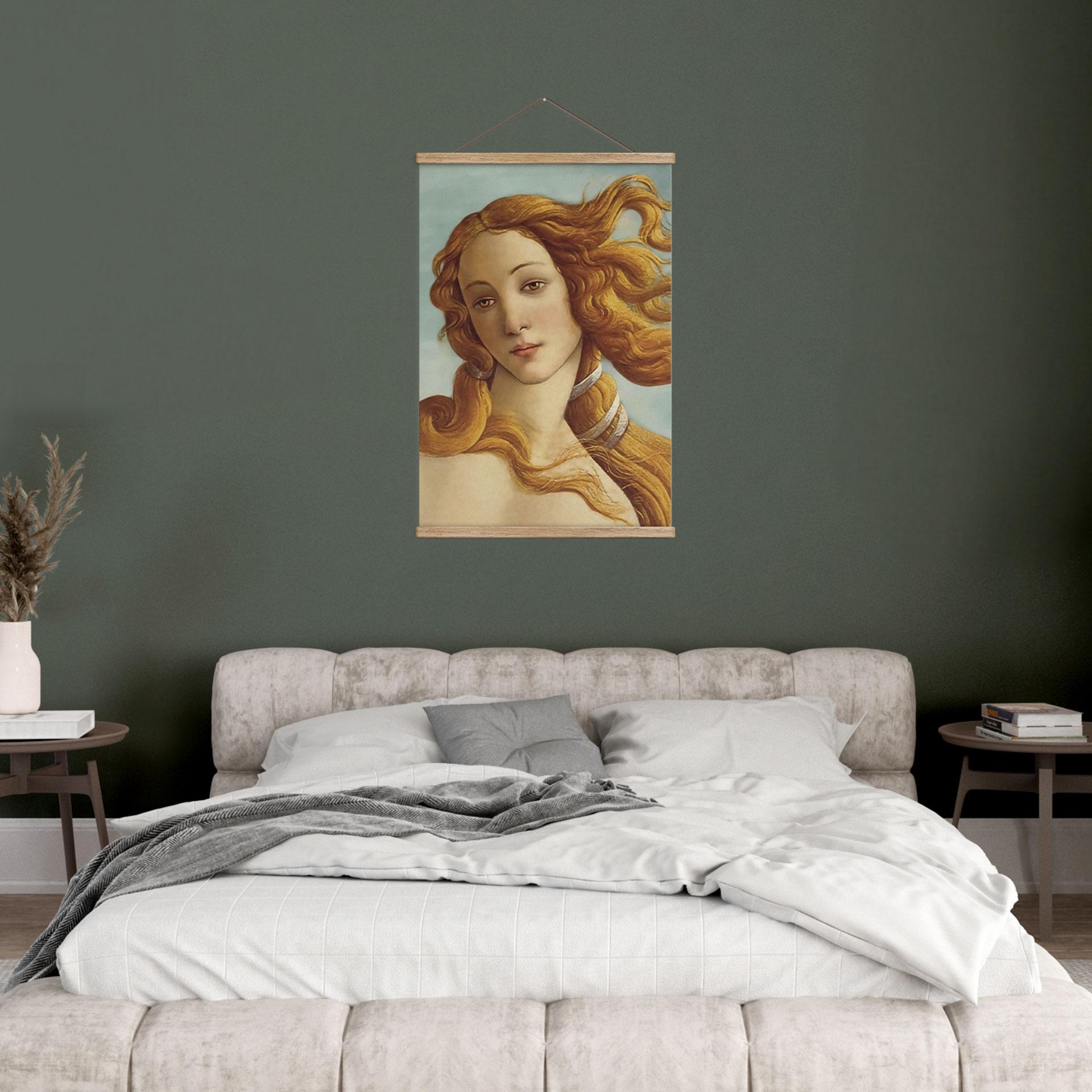 Tekstil plakat Portræt af Venus - inspireret af Botticelli