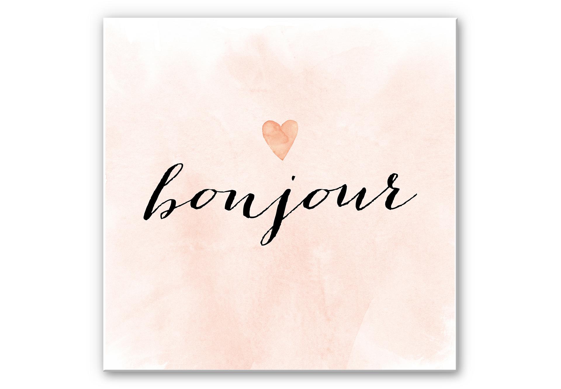 Wandbild Confetti & Cream - Bonjour