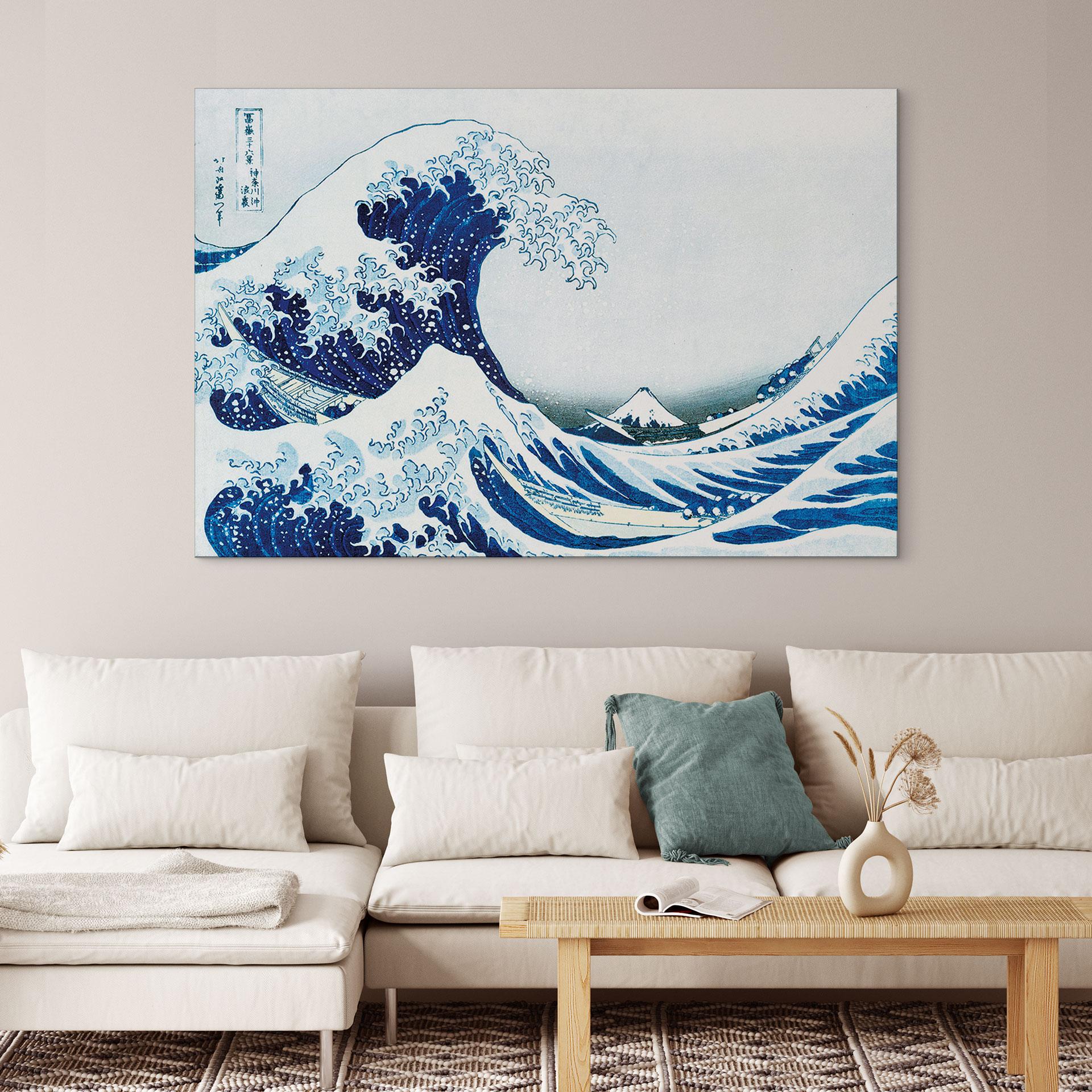Wandbild Hokusai - Die große Welle von Kanagawa - Alu-Dibond