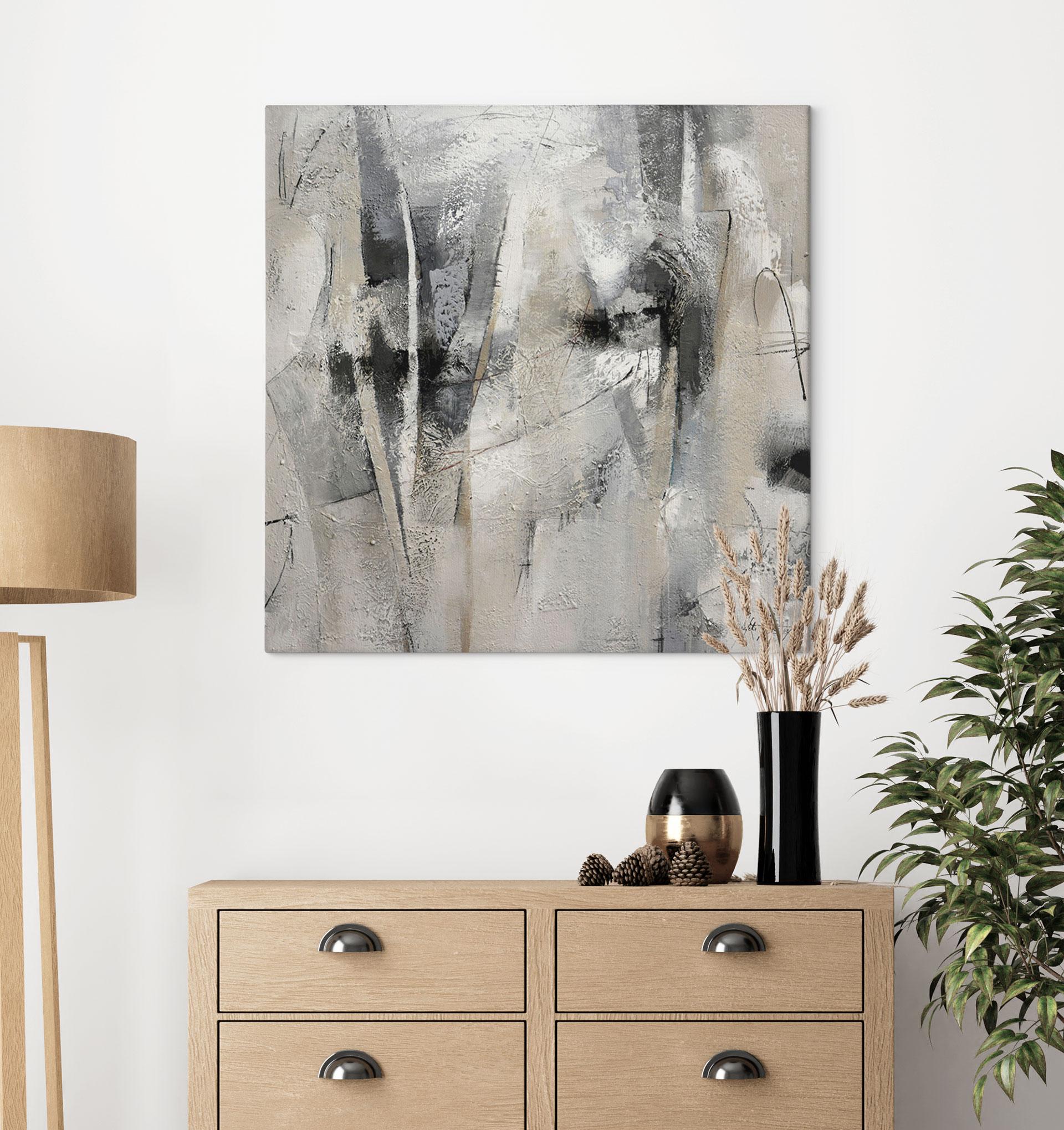 Canvasbillede Abstrakt landskab - Fedrau - Firkantet