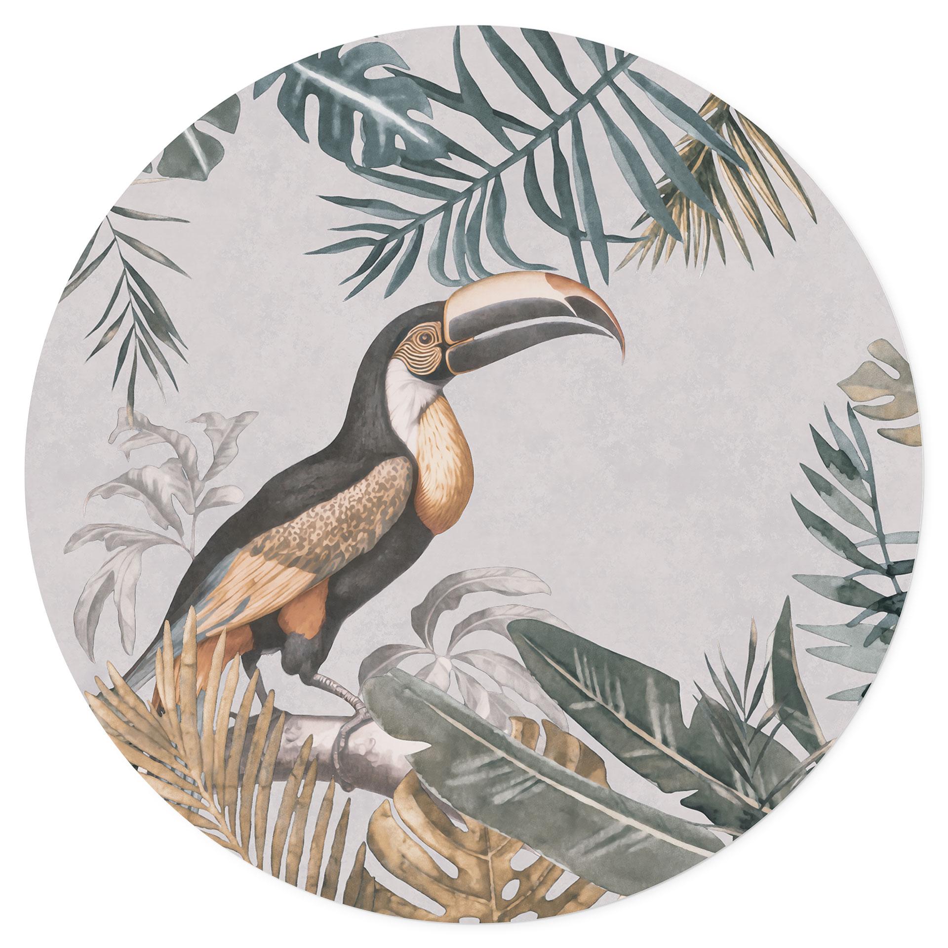 Wallsticker Tropisk skov med tukan - Haase