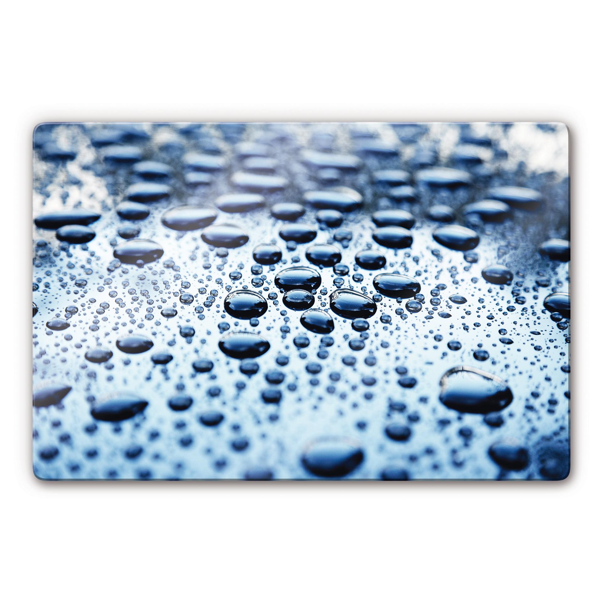 Tableau en verre - Gouttes d'eau