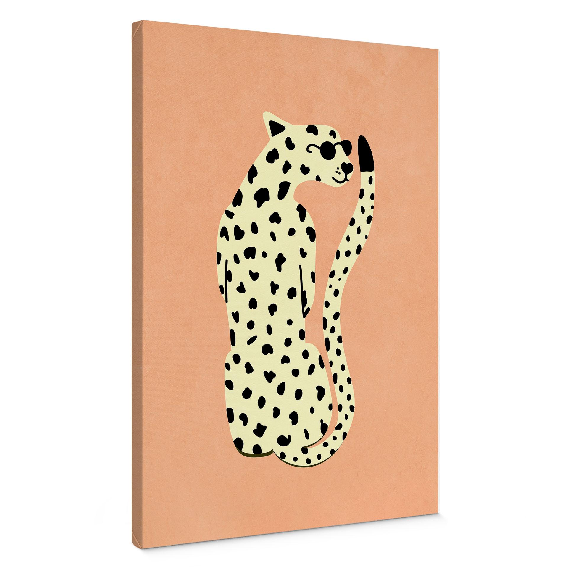 Canvasbillede Elegant gepard med solbriller - Oltmanns