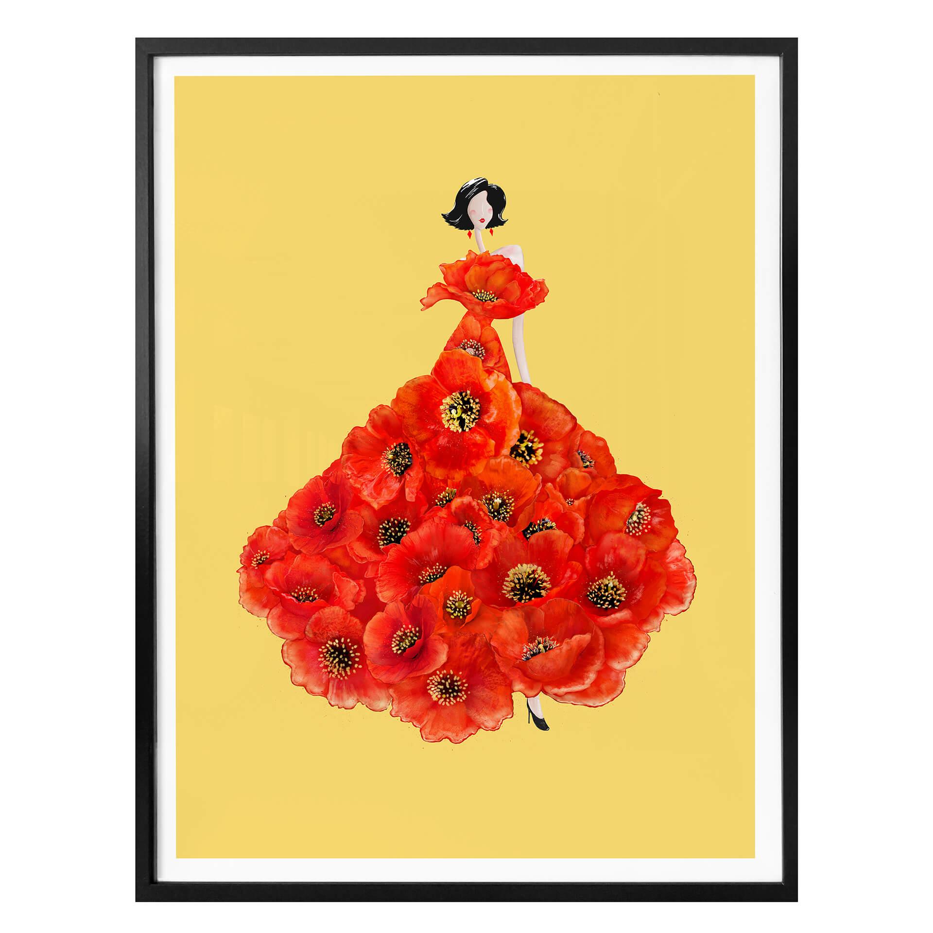 Plakat - Korenkova - Fashion Poppies Gul