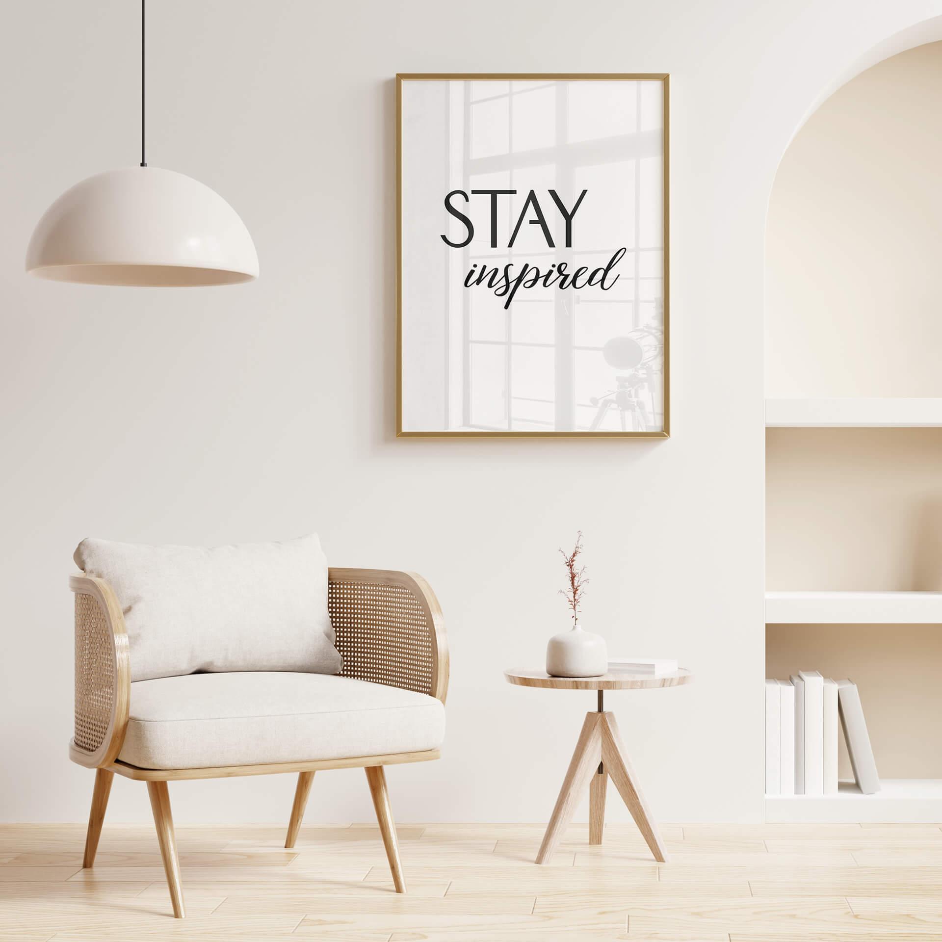Plakat Stay Inspired