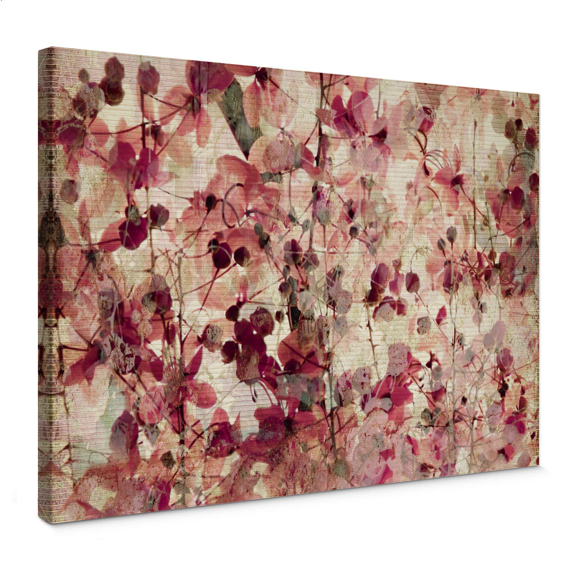 Lienzo con motivos florales vintage