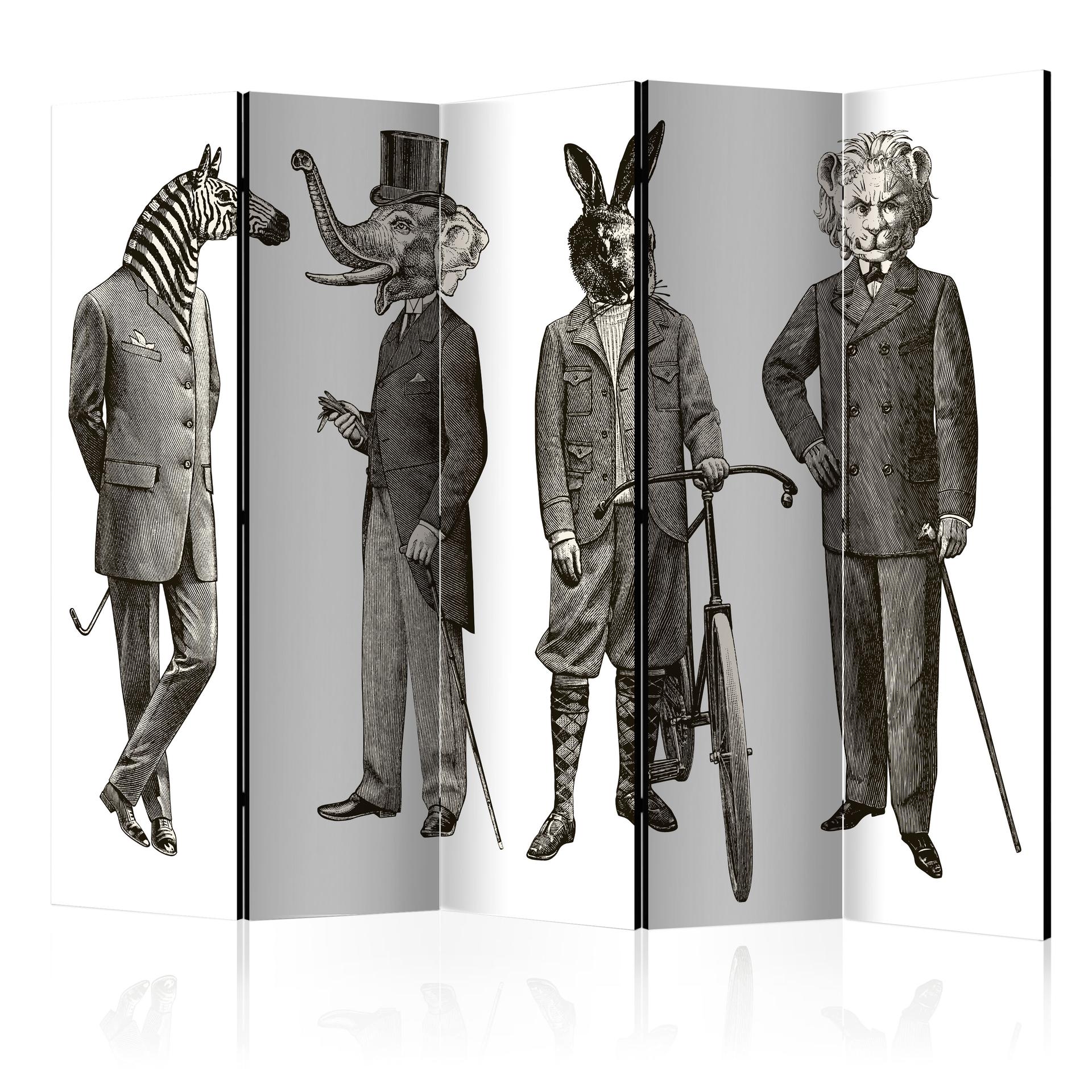 Divisorio per sala - Zoo retrò, 3 pezzi
