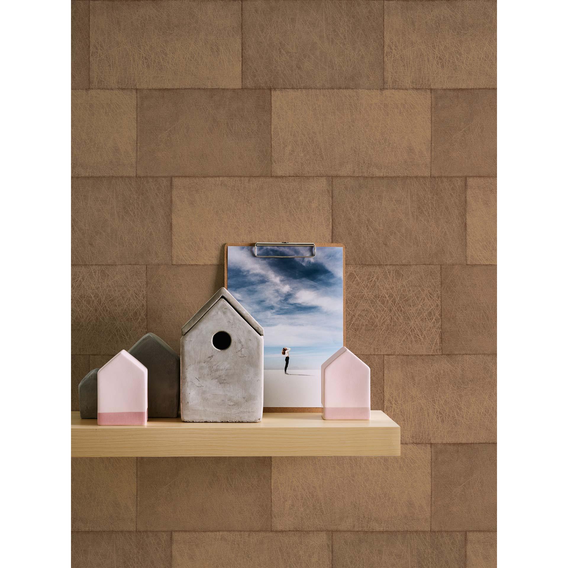Livingwalls Titanium 3 - Stenen look Vliesbehang