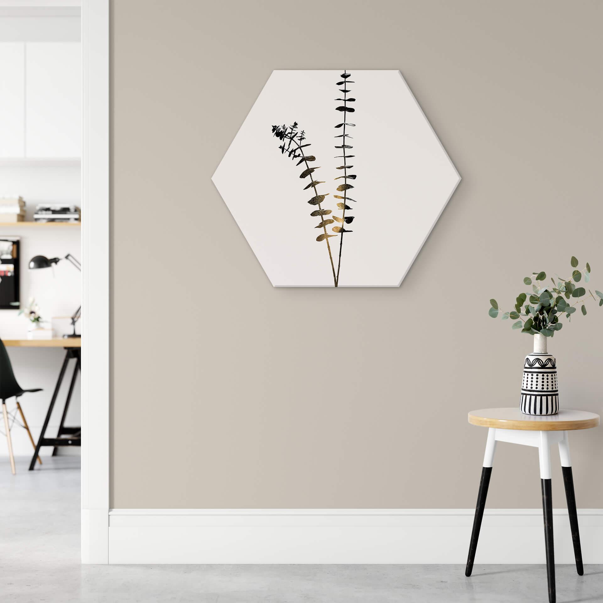 Hexagon Dibond Kubistika - Lady in Black