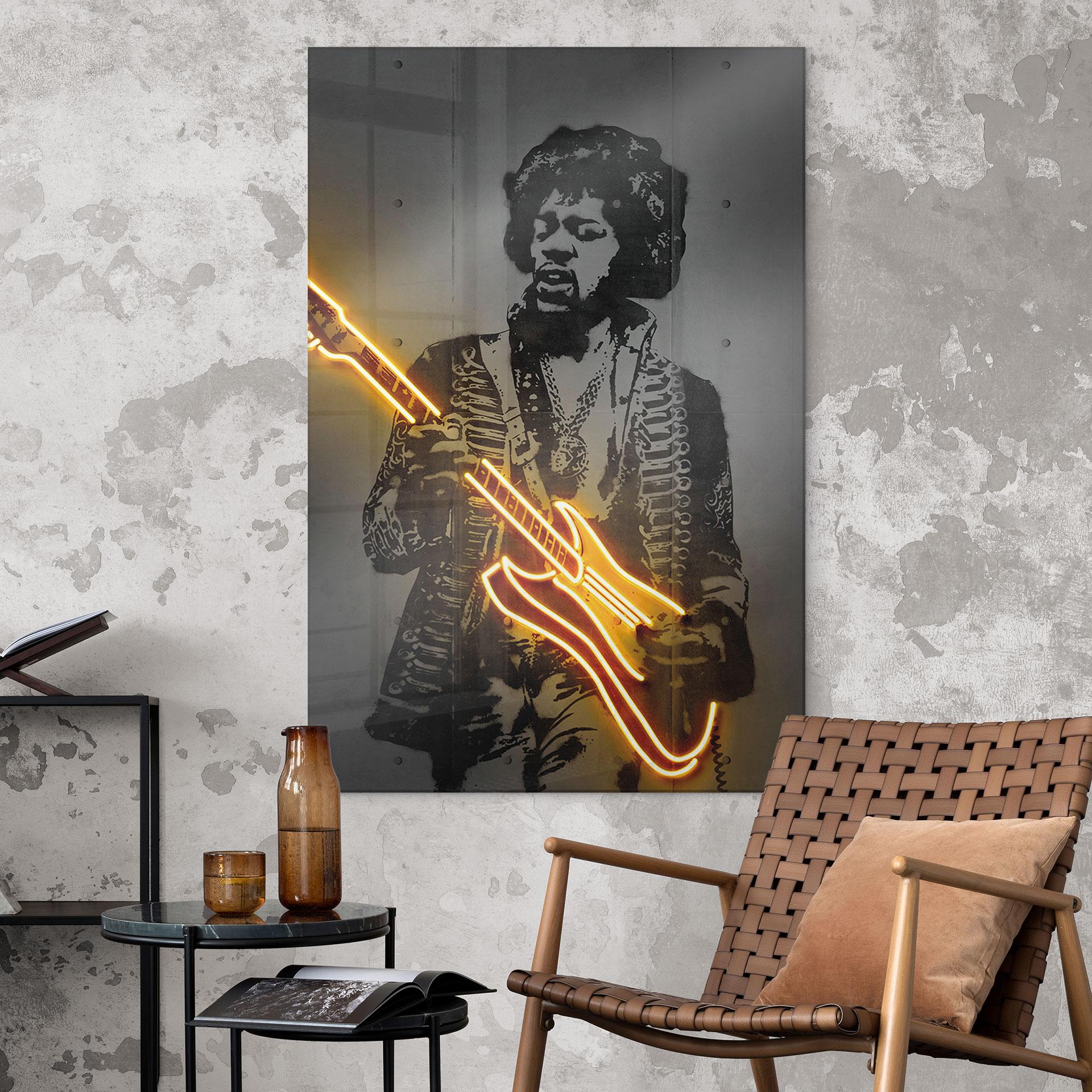 Akrylbillede af Jimi Hendrix - Mielu