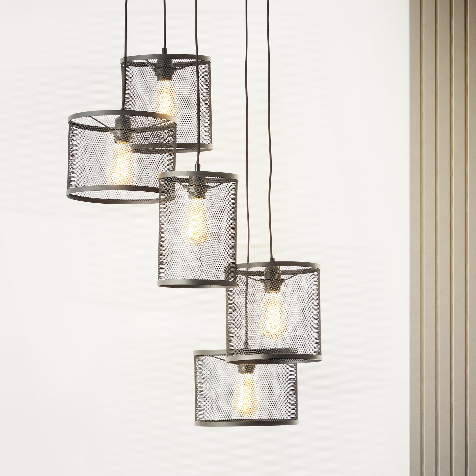 Pendelleuchte Levi, gold, 150,5 x 53 cm, Metall Pendel-lampe, dimmbar